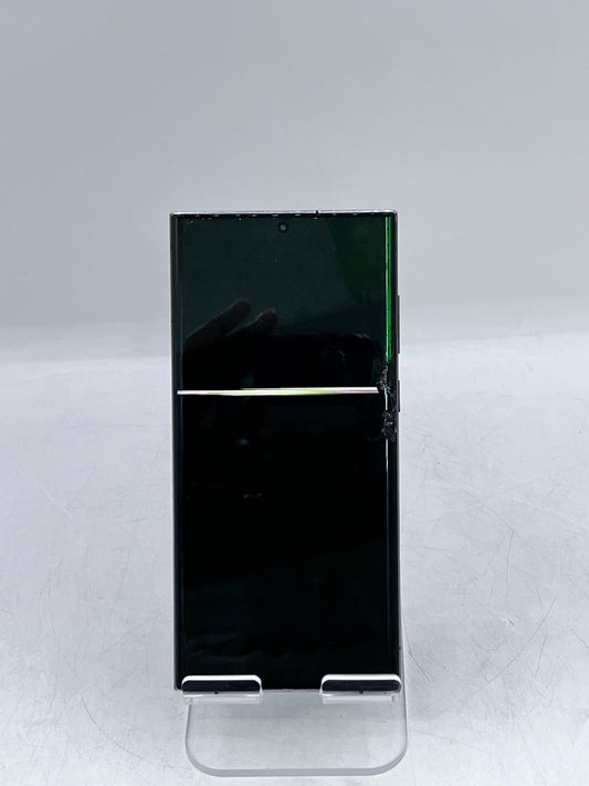 Samsung Galaxy S22 Ultra S908U  - Black - 128GB - Broken - For Parts or Repair