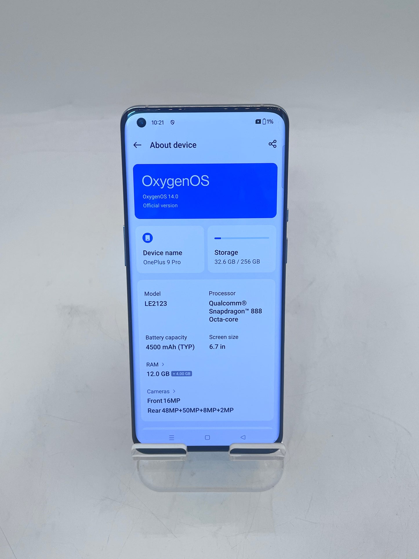 Unlocked OnePlus 9 Pro LE2123 6.7" 256GB - Blue