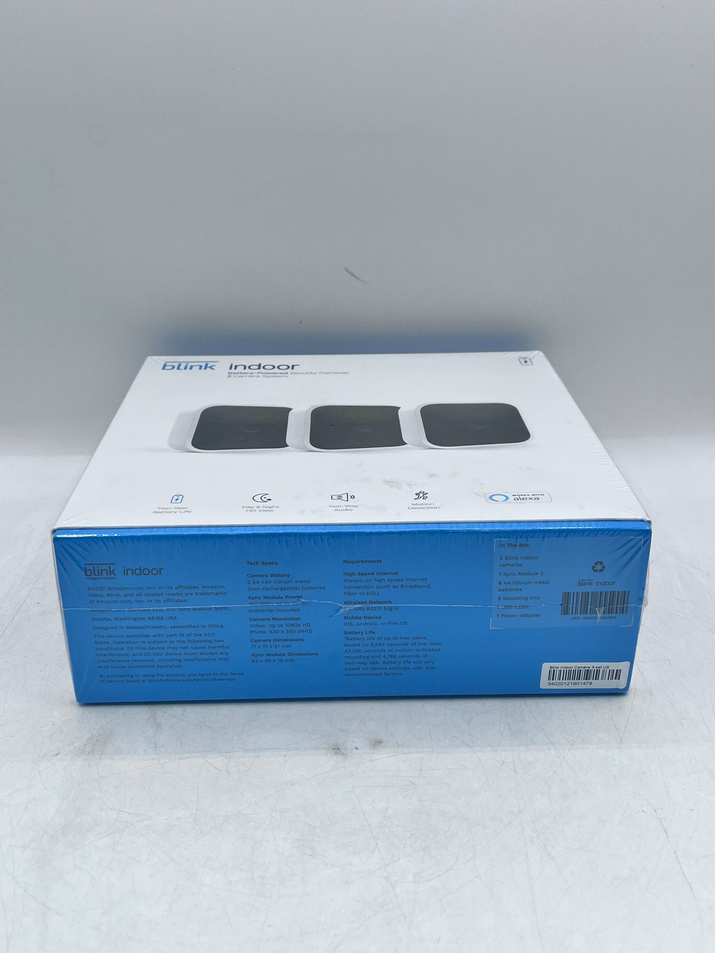 Blink 3-Camera System 3rd Gen Indoor Security Cameras 1080p FHD