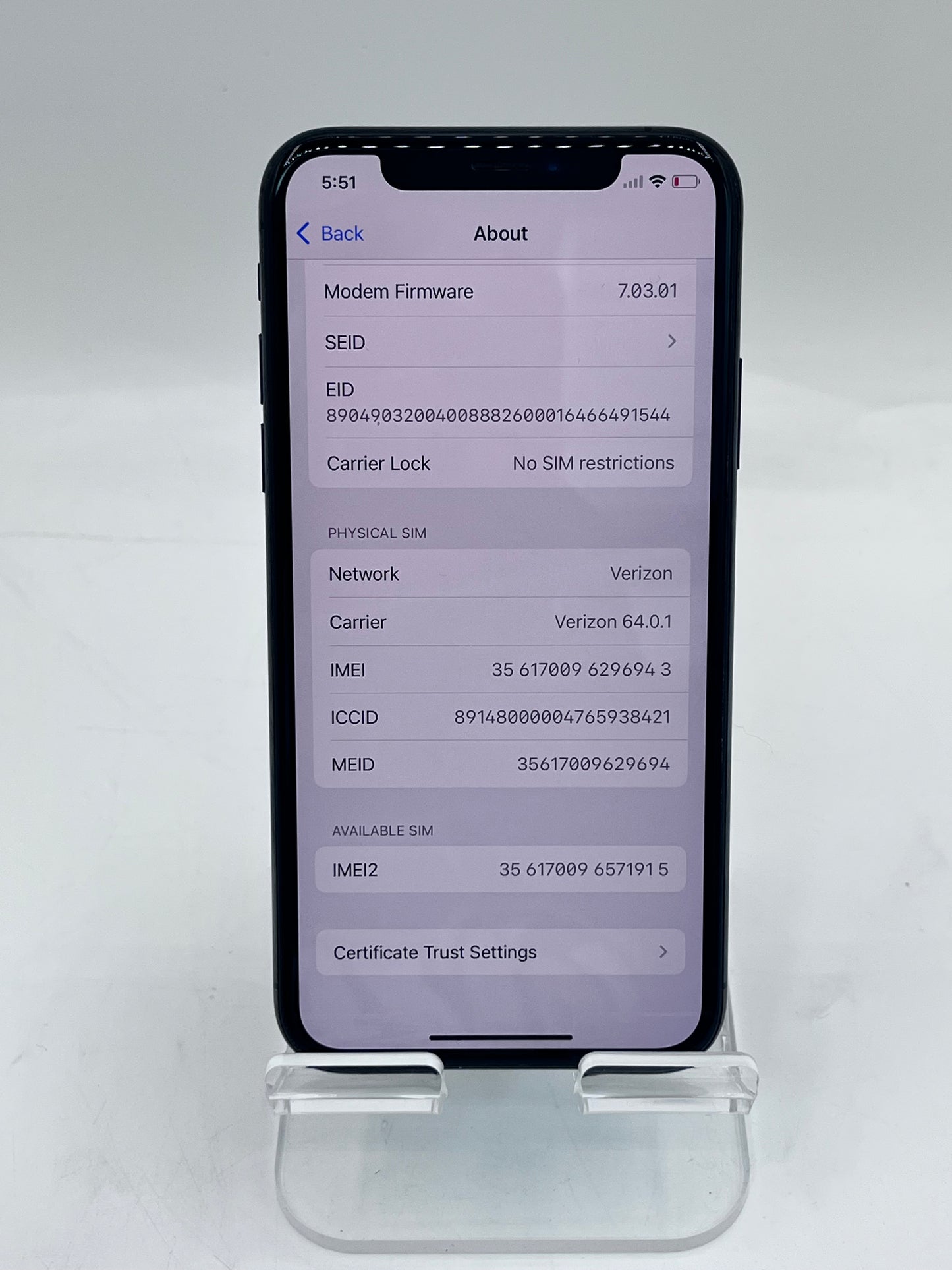 Unlocked Apple iPhone XS 5.8" MTAG2LL/A A1920 64GB - Black