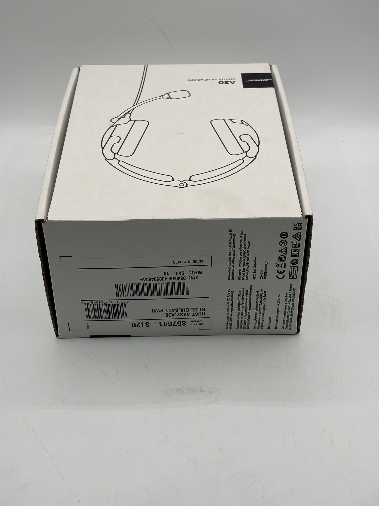 Bose A30 Aviation Headset - ANC, Bluetooth & Dual Plug - New In Box + Case
