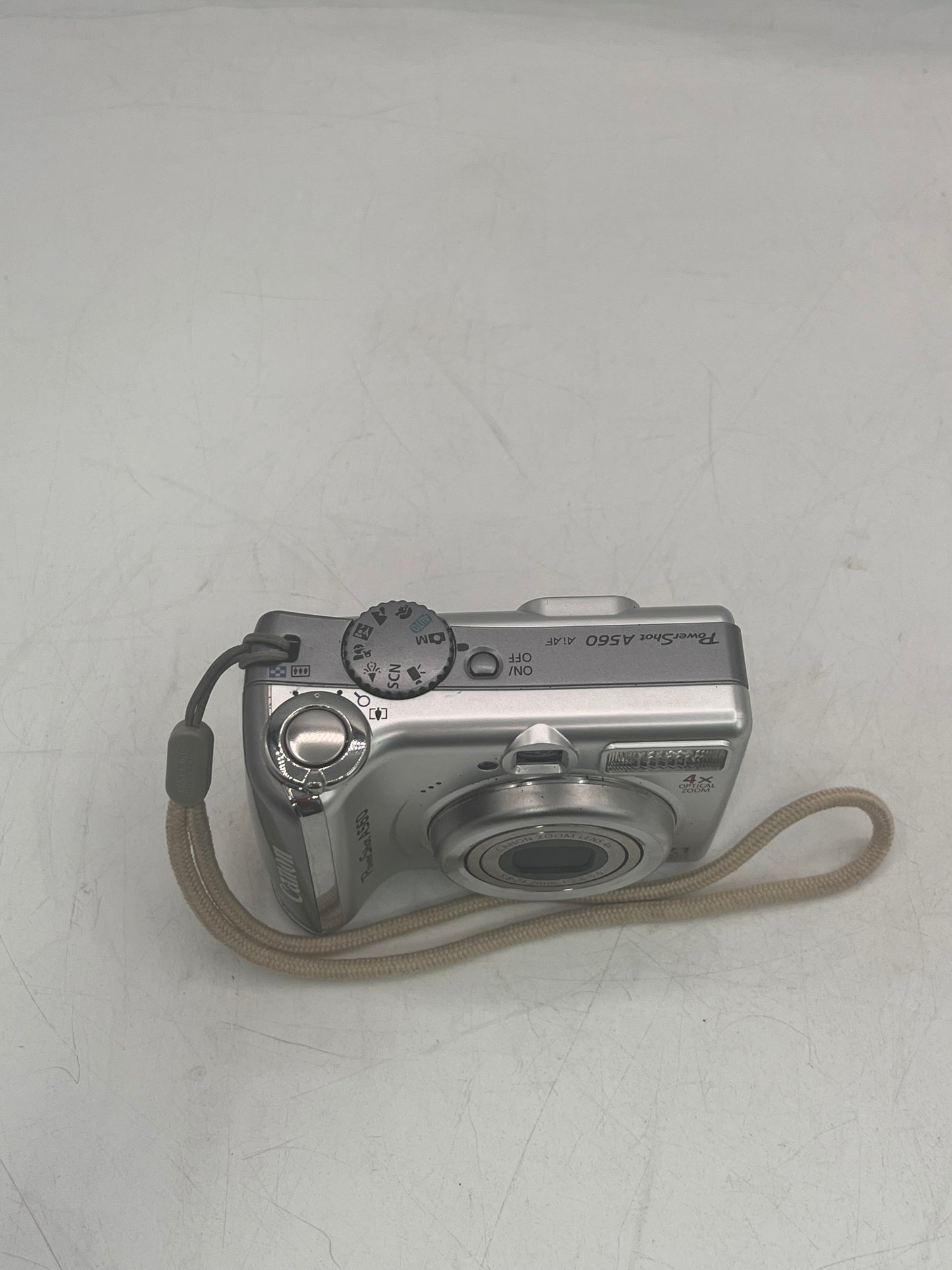 Canon PowerShot A560 7.1MP Digital Camera 4x Optical Zoom Silver Tested Free Shipping