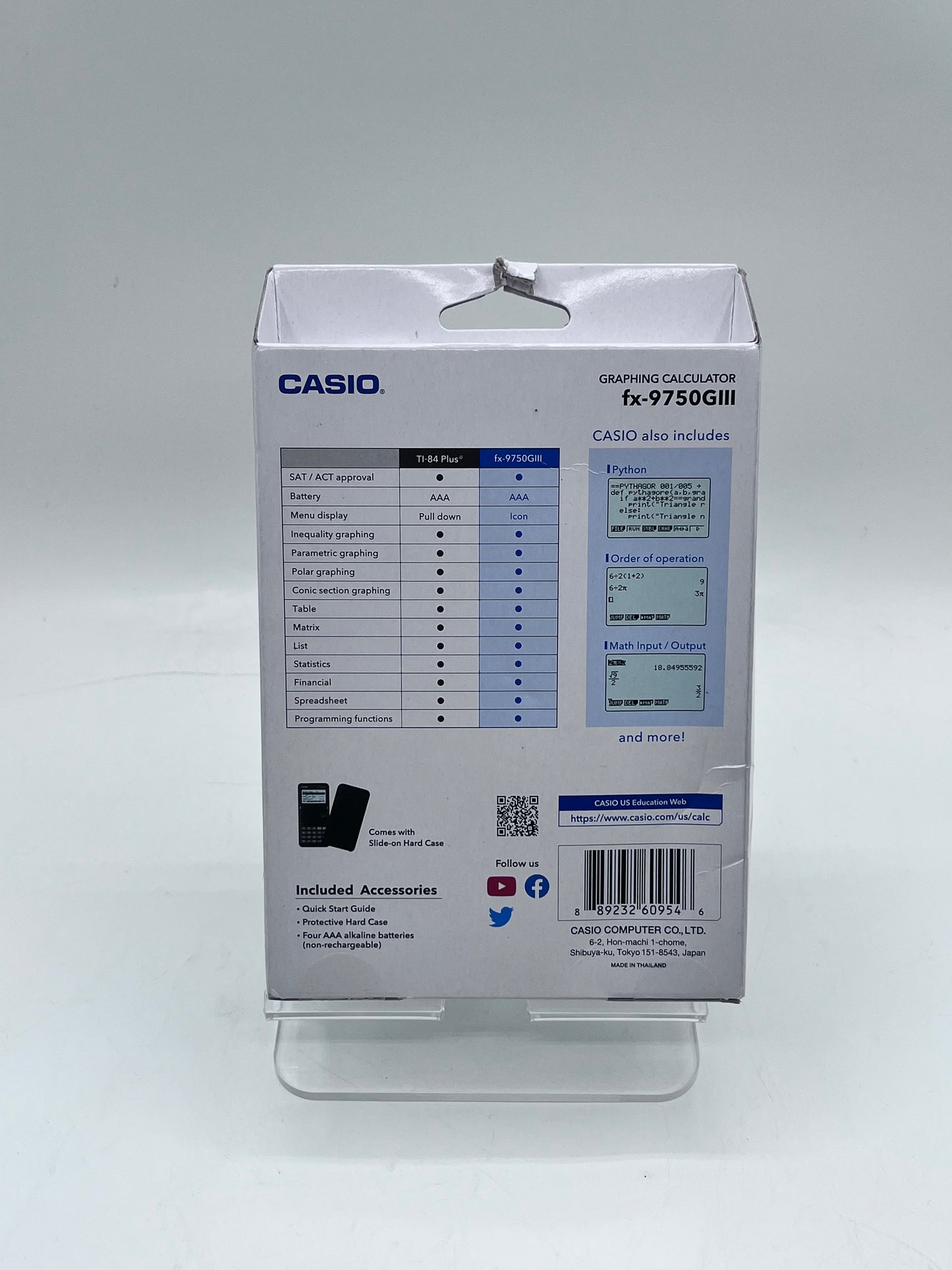 Casio FX-9750GIII Graphing Calculator - Black