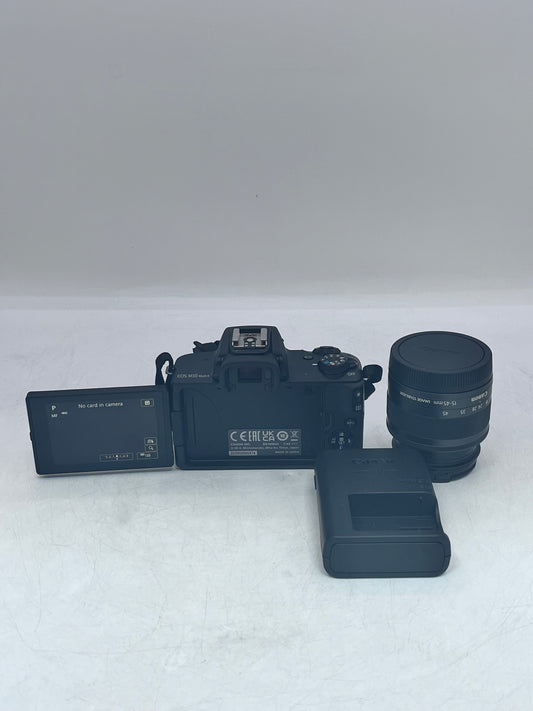 Canon EOS M50 Mark II 24.1MP Mirrorless Camera  Black with EF-M 15-45mm Lens