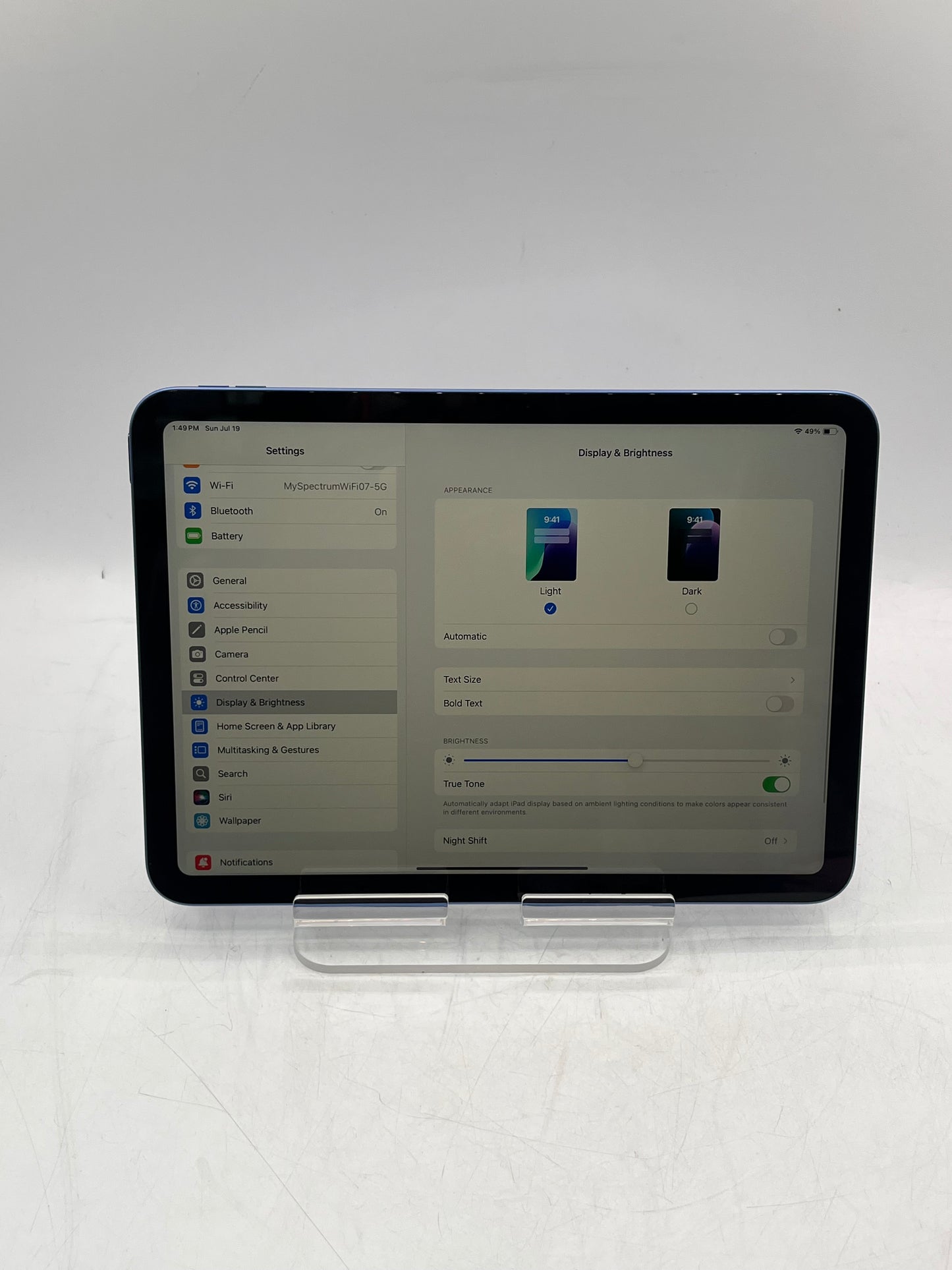 2025 Apple iPad A16 A3354 MD4A4LL/A 128GB Wi-Fi Only Tablet - Blue