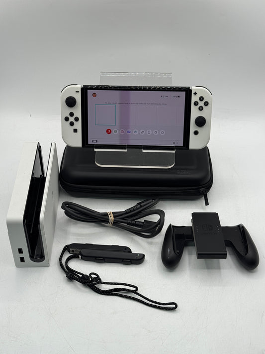 Nintendo Switch OLED HEG-001  64GB Mint Condition Tested w/ Accessories Free Shipping