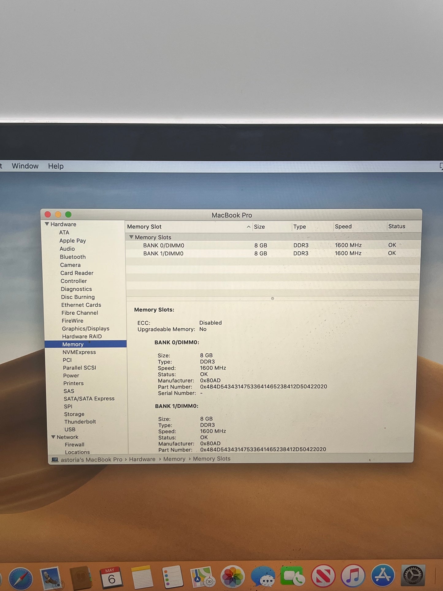 Apple MacBook Pro 15" A1398 2014 Core i7 16GB 512GB Silver