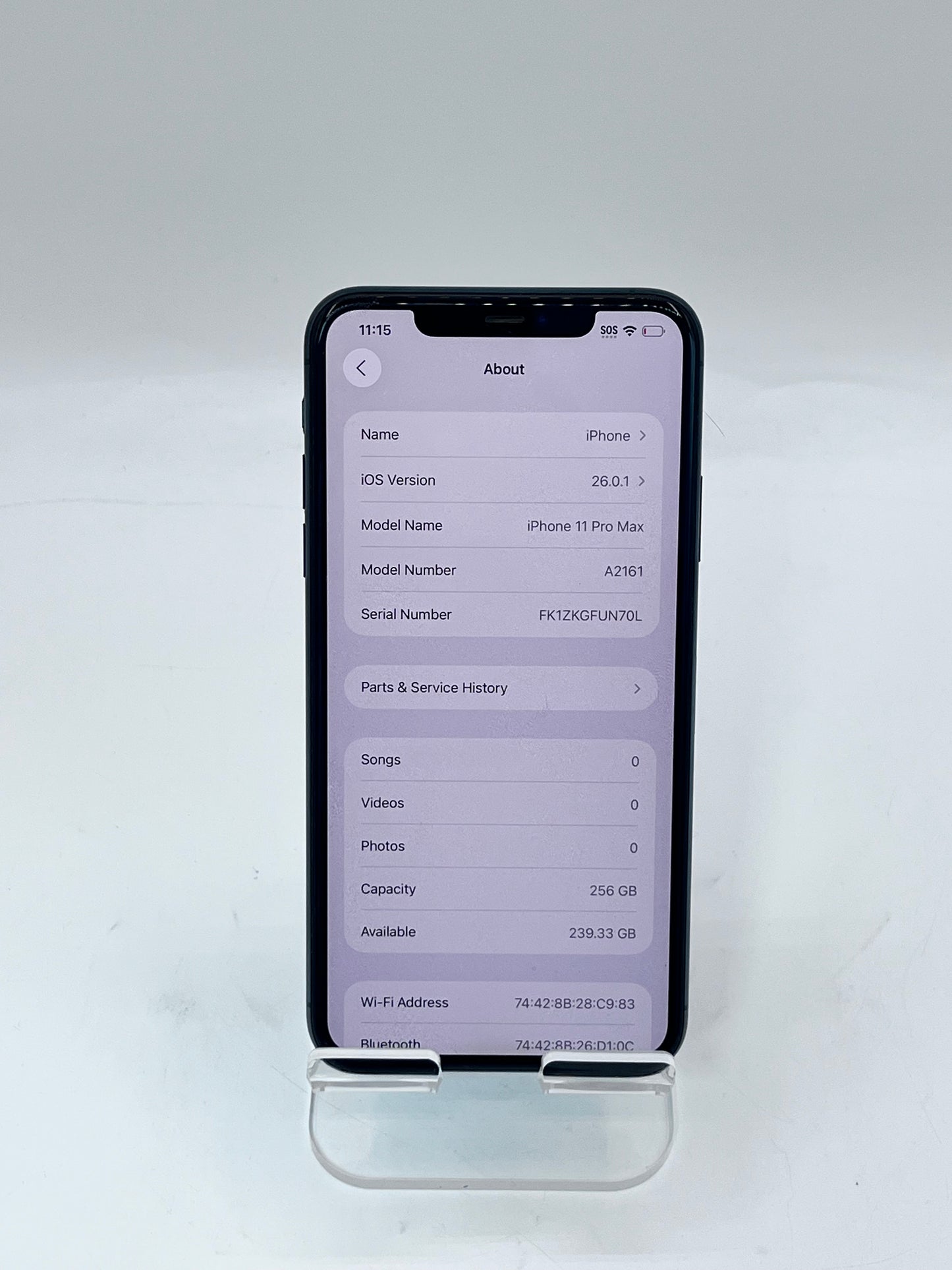 Unlocked Apple iPhone 11 Pro Max 6.5" 256GB 4 GB MWFH2LL/A A2161 - Green