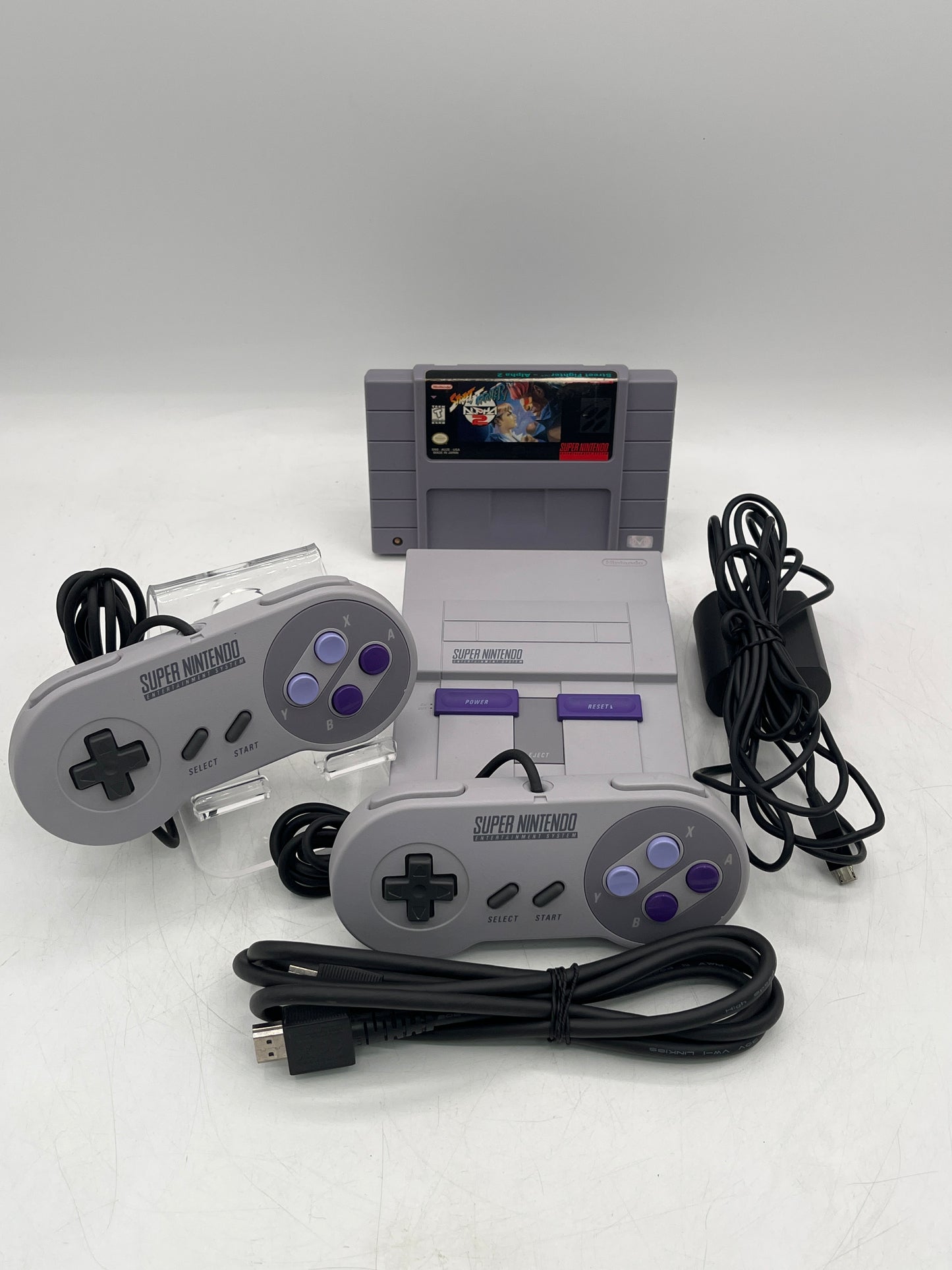 Super Nintendo SNES Classic Edition CLV-201 Mini Console with 2 Controllers