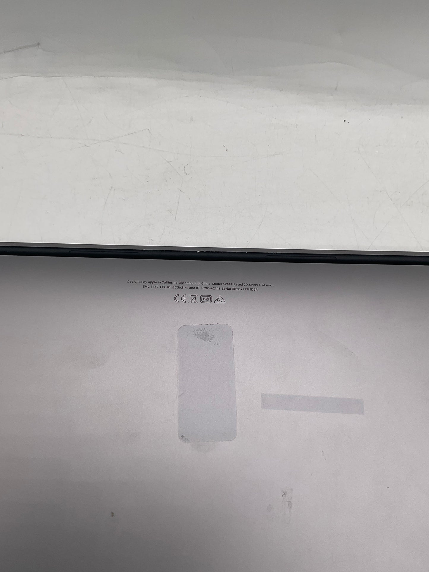 2019 Apple MacBook Pro 16" A2141 2.3GHz Core i9 16GB RAM 512GB SSD Silver
