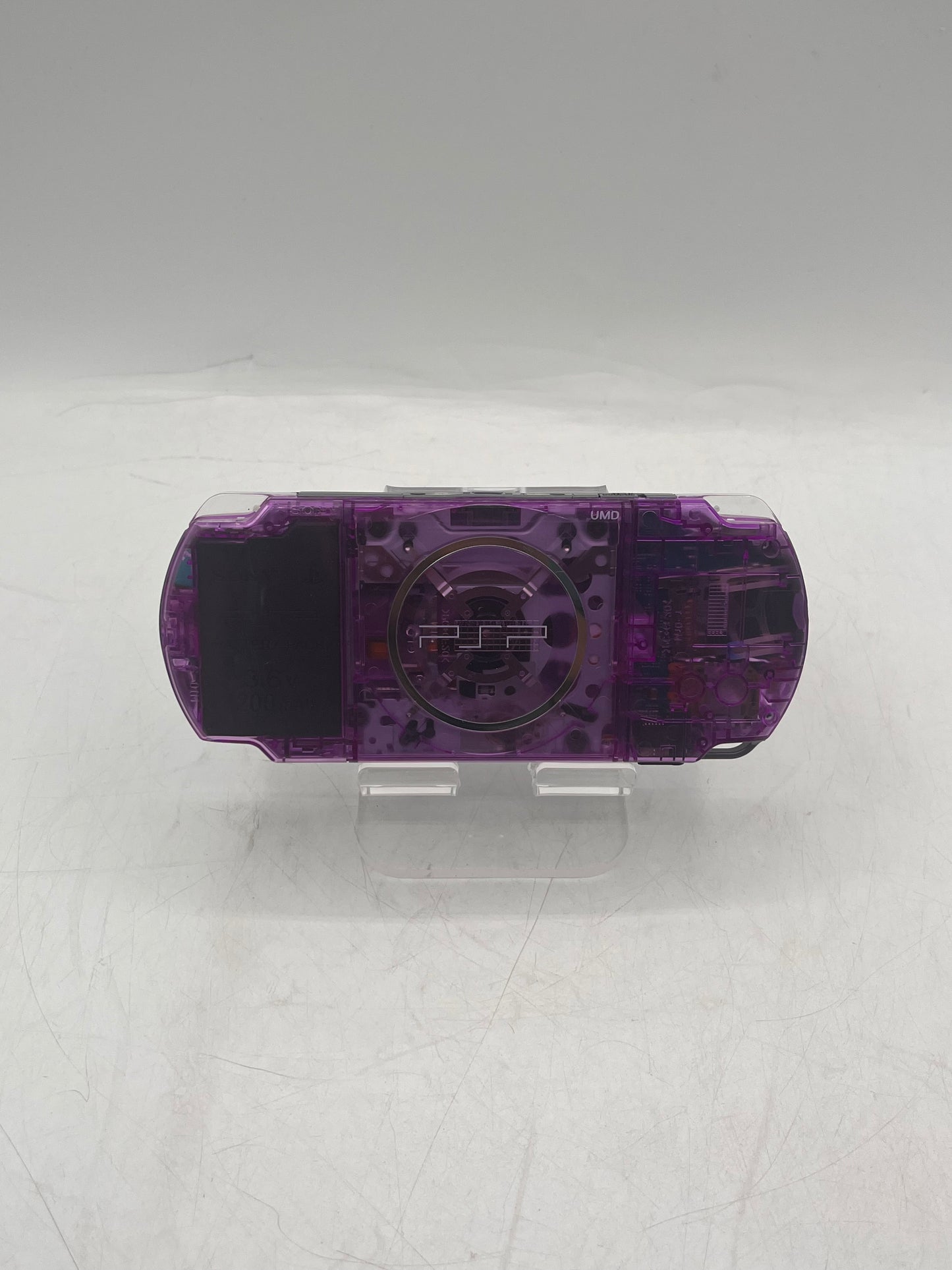 Sony PSP 3000 Handheld Console Custom Transparent Purple w/ Charger