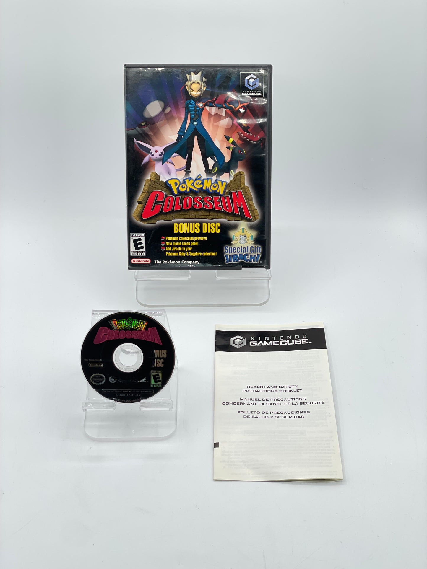 Pokemon Colosseum Bonus Disc Jirachi GameCube with Manual 2004