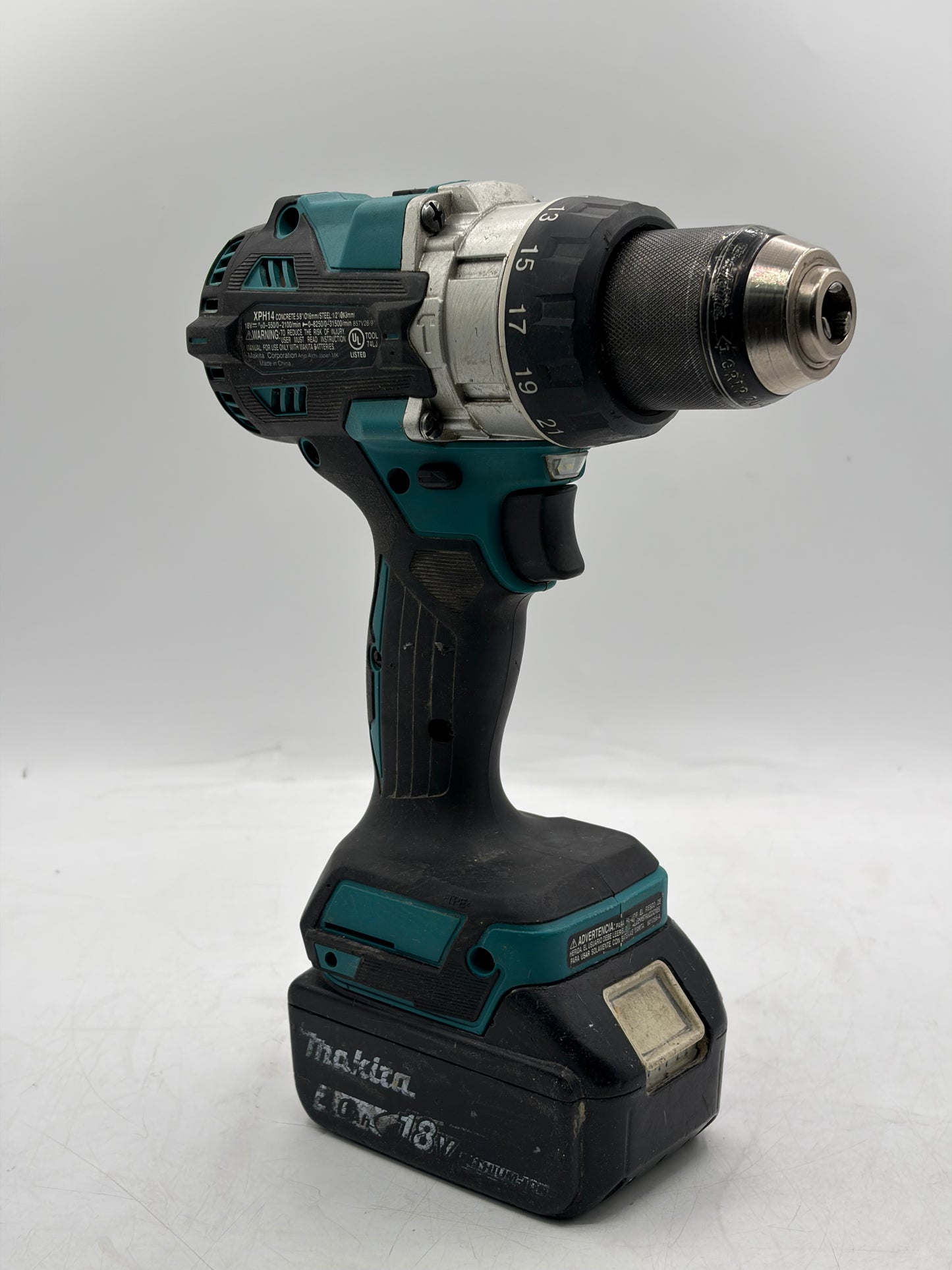 Makita XPH14 18V Brushless Cordless 1/2" Hammer Drill/Driver w/ Makita 18V Battery