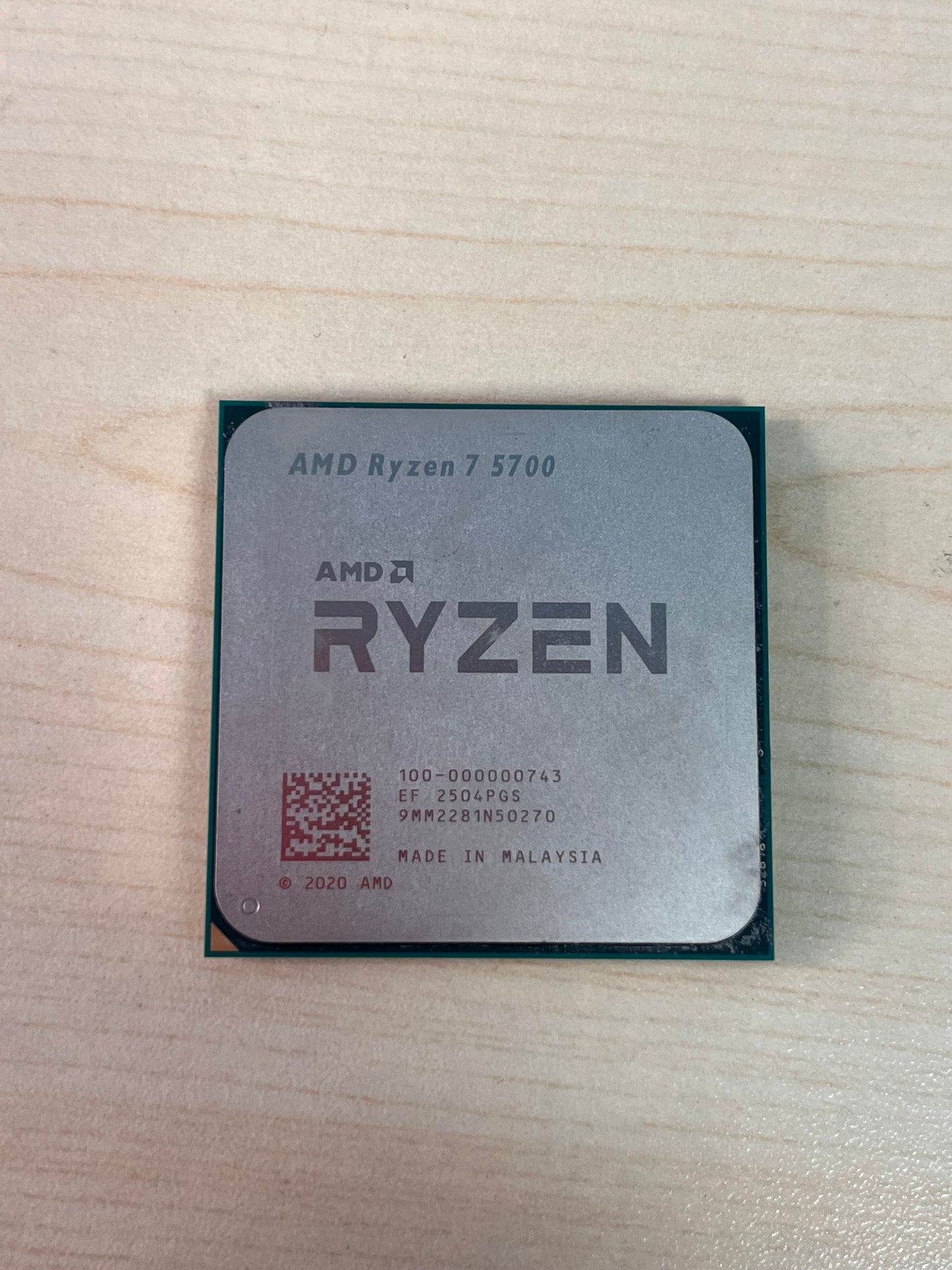 AMD Ryzen 7 5700 8-Core 16-Thread 3.7GHz CPU Silver