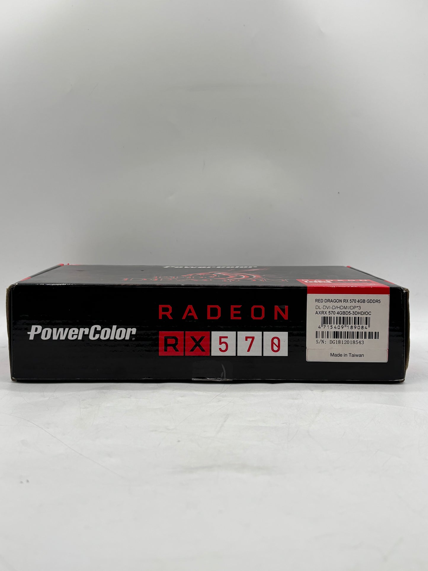 NEW OPEN BOX Power Color Red Dragon Radeon RX 570 4GB GDDR5 Graphics Card, Black