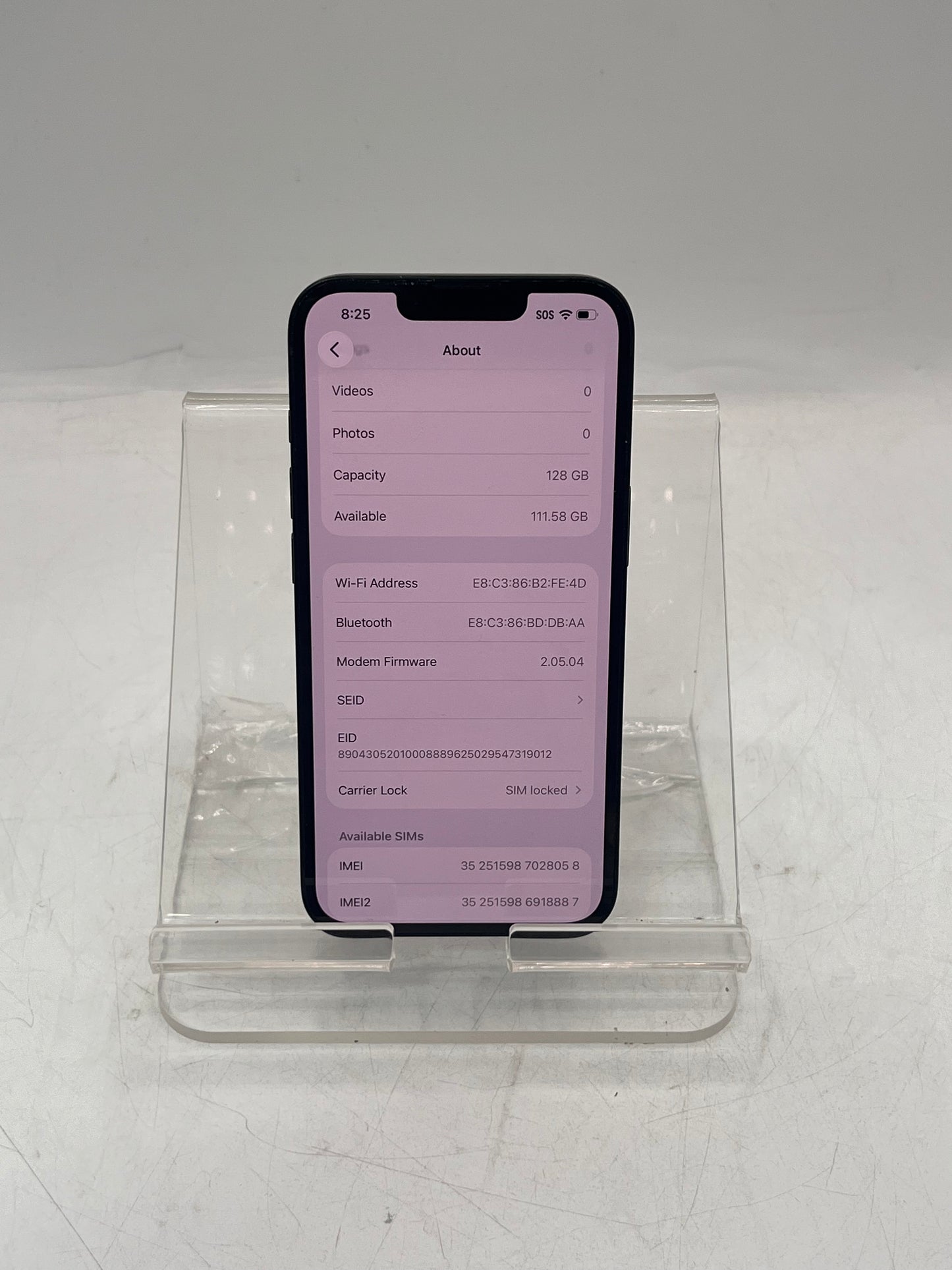 Boost Mobile Apple iPhone 16e MDOT4LL/A A3212 128GB - Black 100% BATT