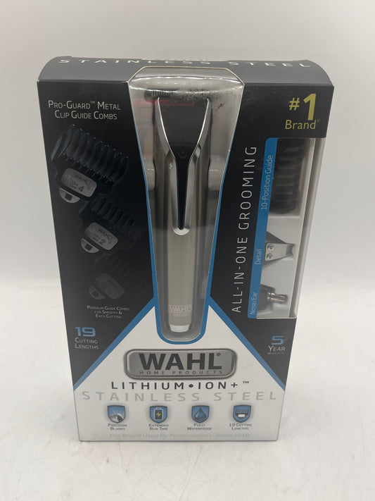 Wahl Lithium-Ion Stainless Steel All-In-One Grooming Trimmer Black