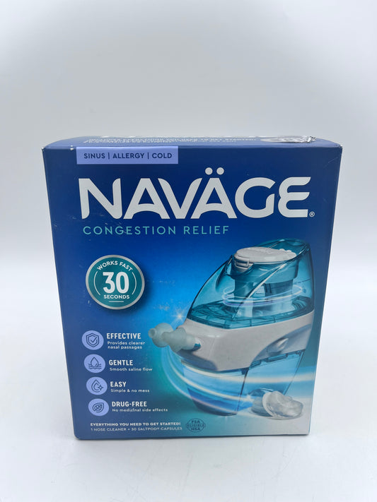 Navage Congestion Relief Saline Nasal Irrigation Nasal Care w/SaltPods Free Shipping