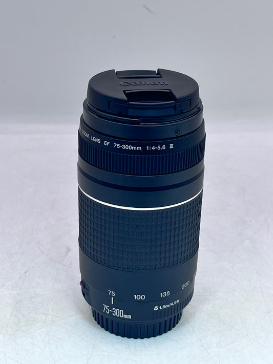 Canon EF 75-300mm f/4-5.6 III Camera Lens - Black