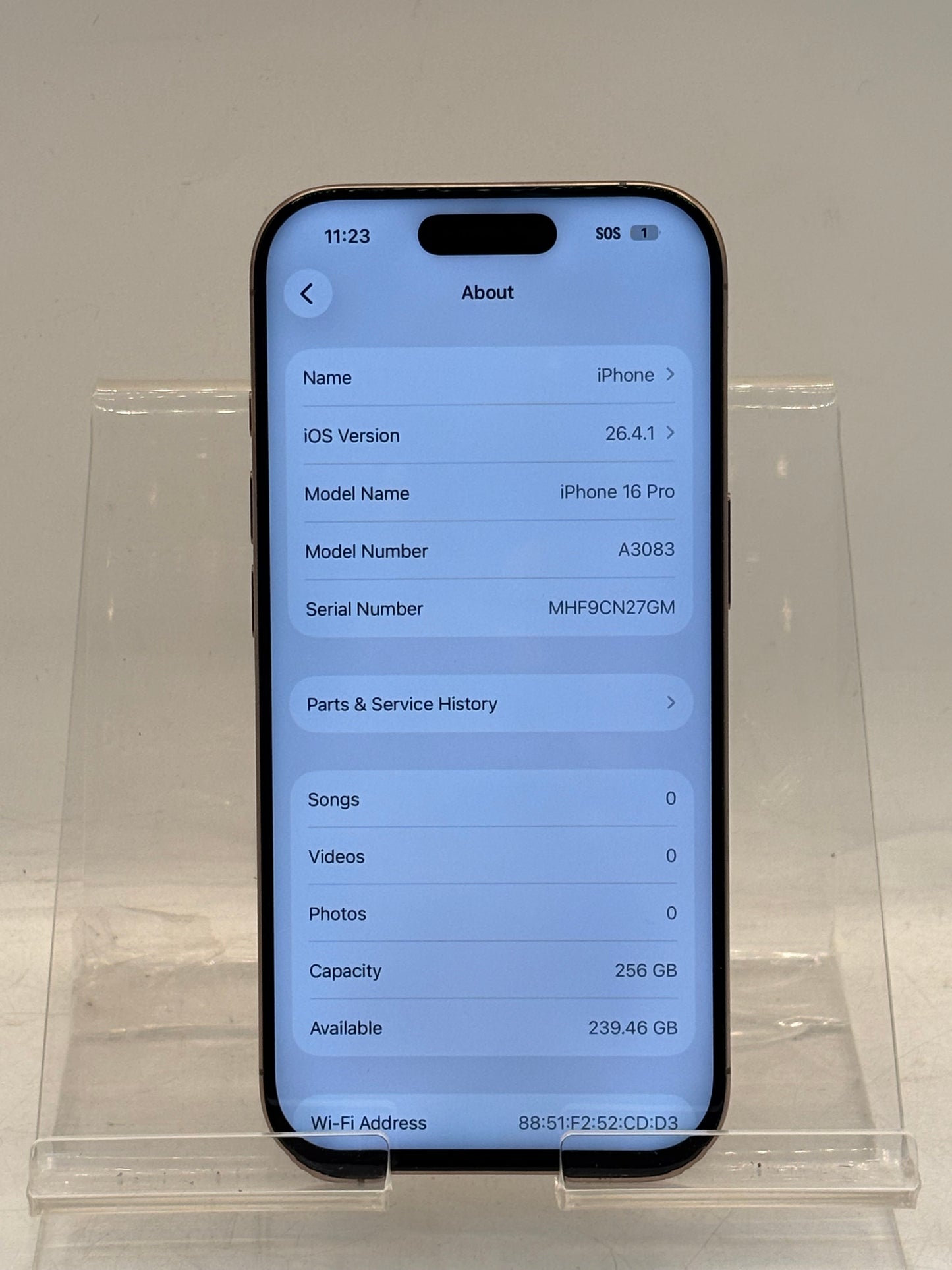 T-MOBILE ONLY Apple iPhone 16 Pro 256GB A3083 NYMMJ3LL/A--READ!!