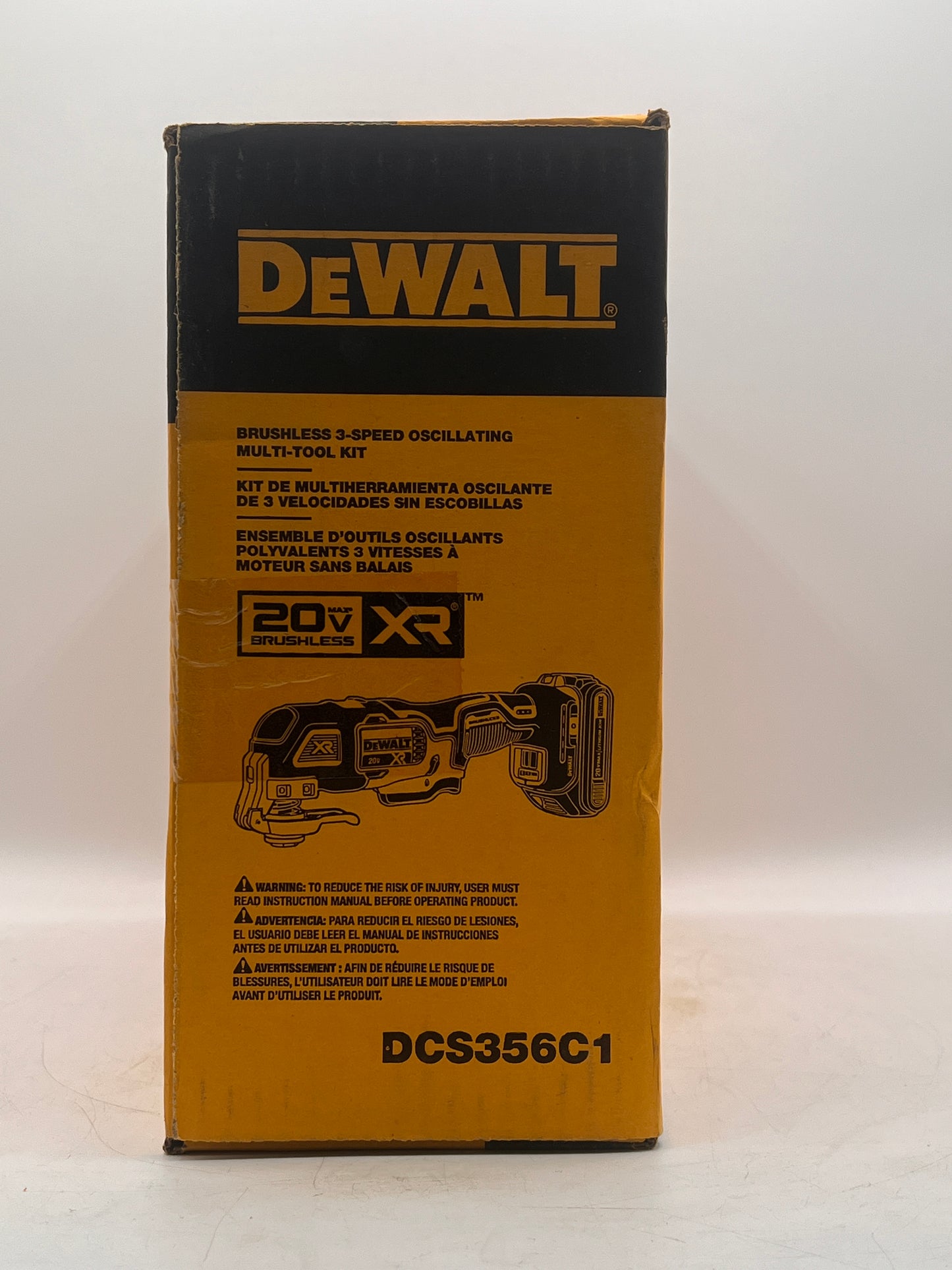 DEWALT DCS356C1 20V MAX XR 3-Speed Cordless Oscillating Tool Kit w/ Battery