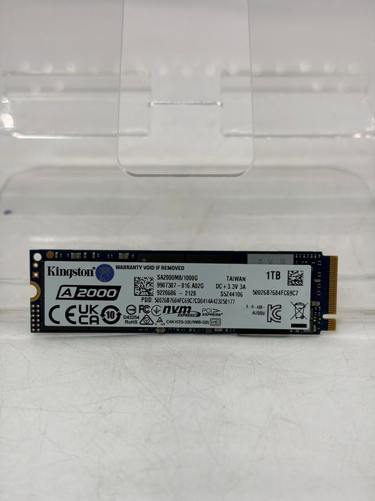 Kingston 1TB A2000 M2 NVMe SSD PCI Express SA2000M8/1000G Solid State Drive