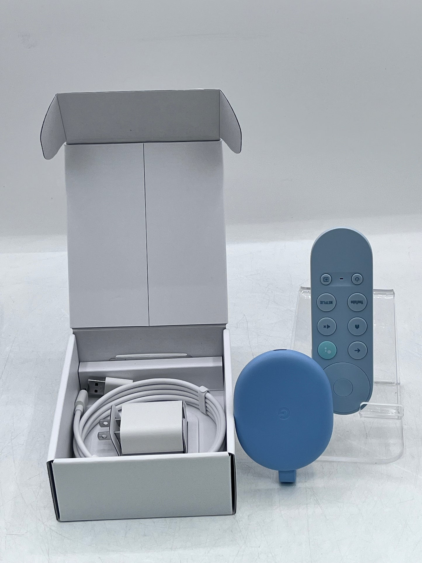 Google Chromecast with Google TV - Blue - New Open Box