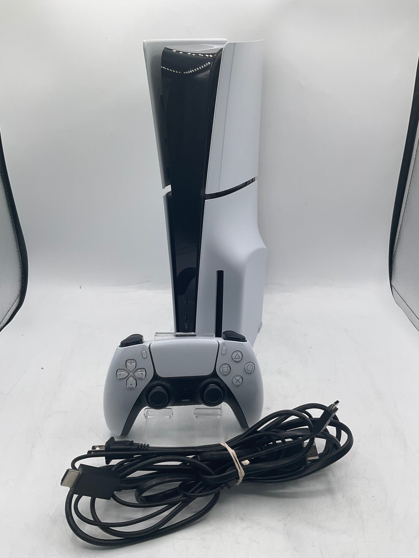 Sony PlayStation 5 Slim Disc CFI-2015 1TB w/ Controller Tested White Free Shipping