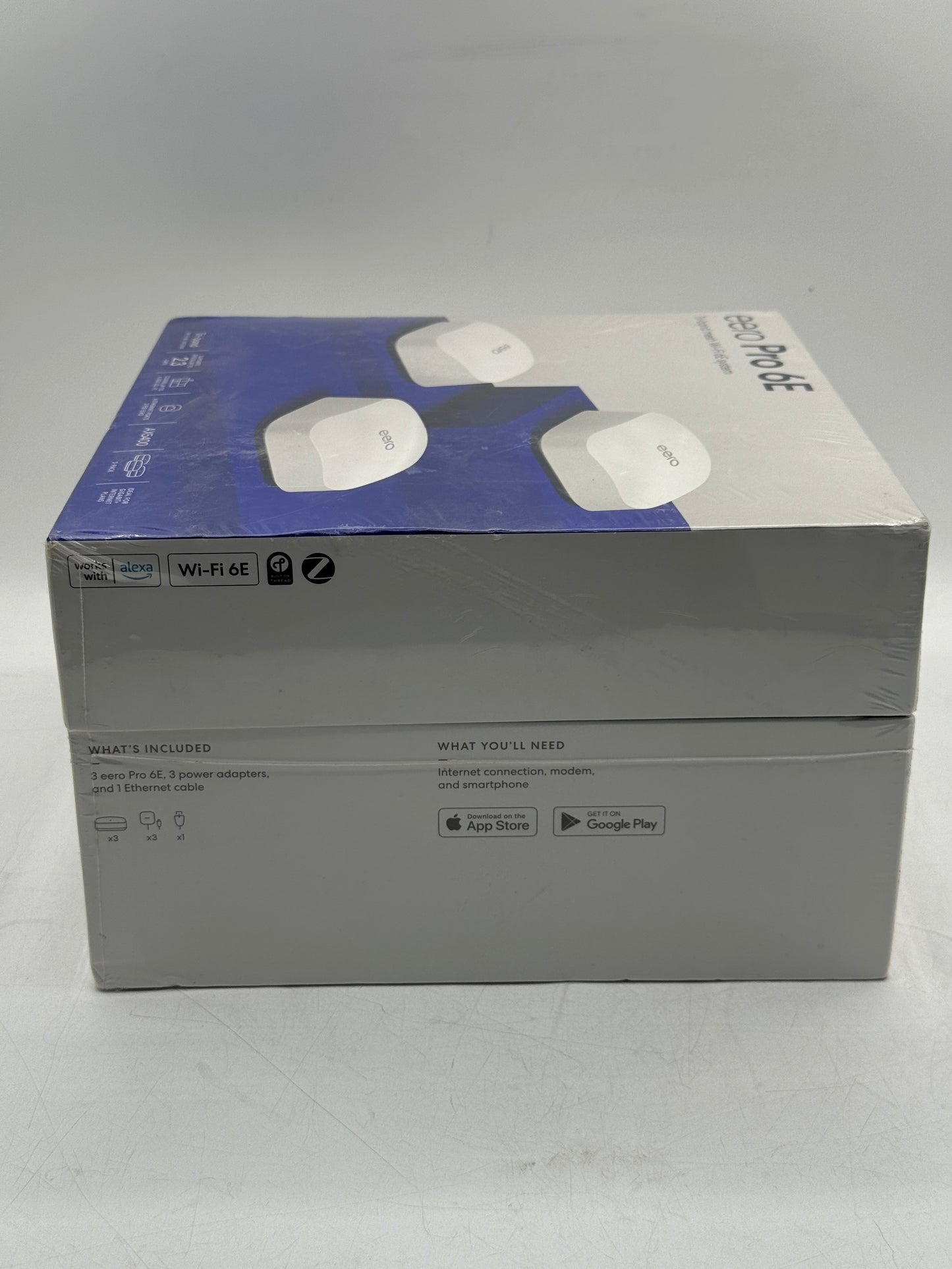Amazon eero Pro 6E Tri-Band Mesh Wi-Fi 6E System AX5400 3-Pack Router New Sealed
