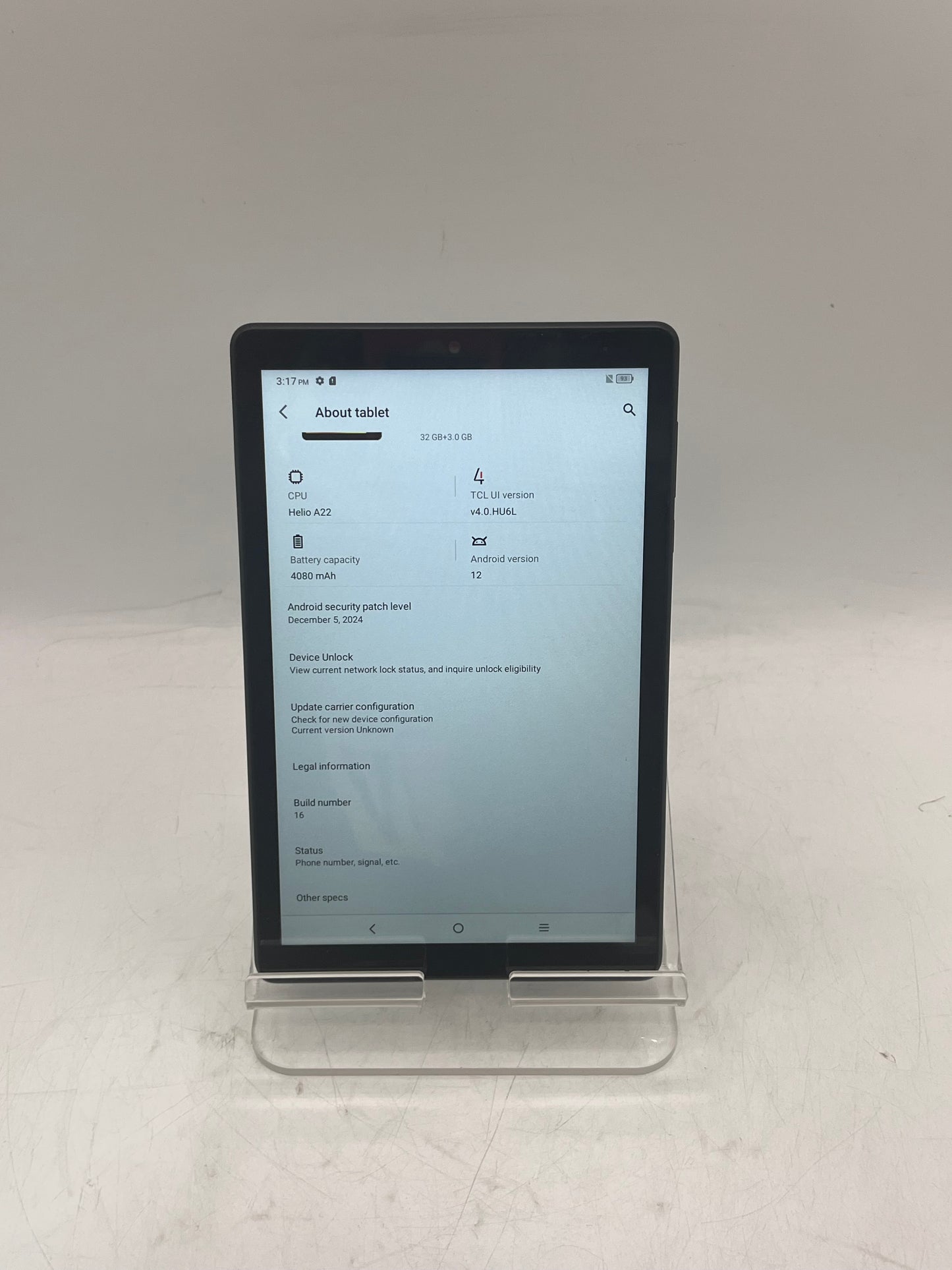 Unlocked TCL TAB 8Le 32GB WiFi Tablet - Black
