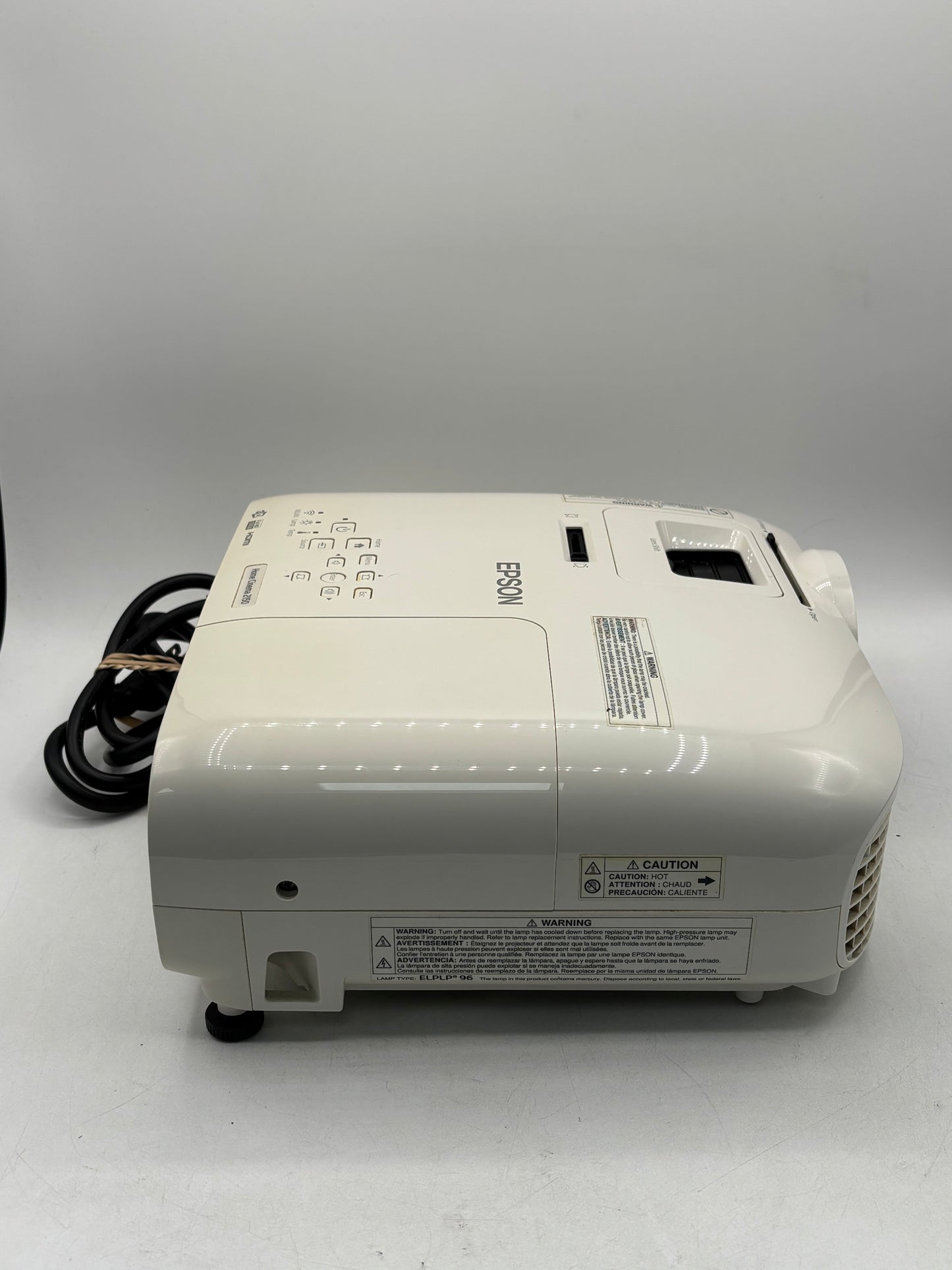 White EPSON Home Cinema 2150 1080p Wireless 3LCD Projector H852A