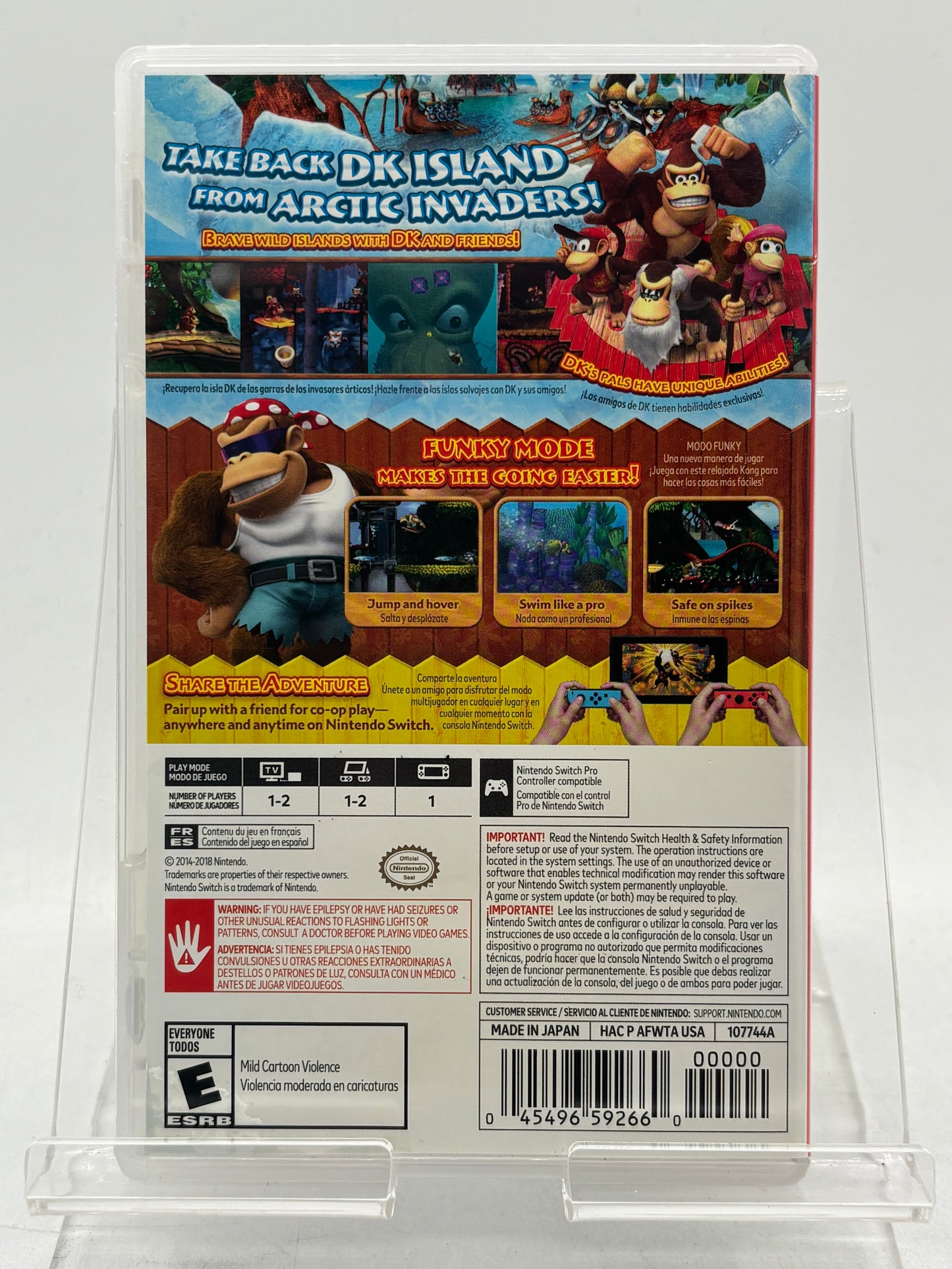 Donkey Kong Country Tropical Freeze Nintendo Switch - Used With Box