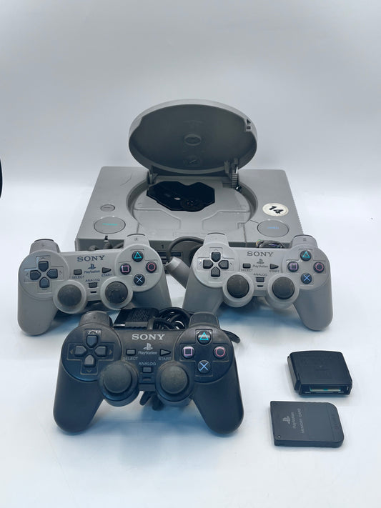 Sony PlayStation 1 SCPH-1001 Video Game System with controllers and cables