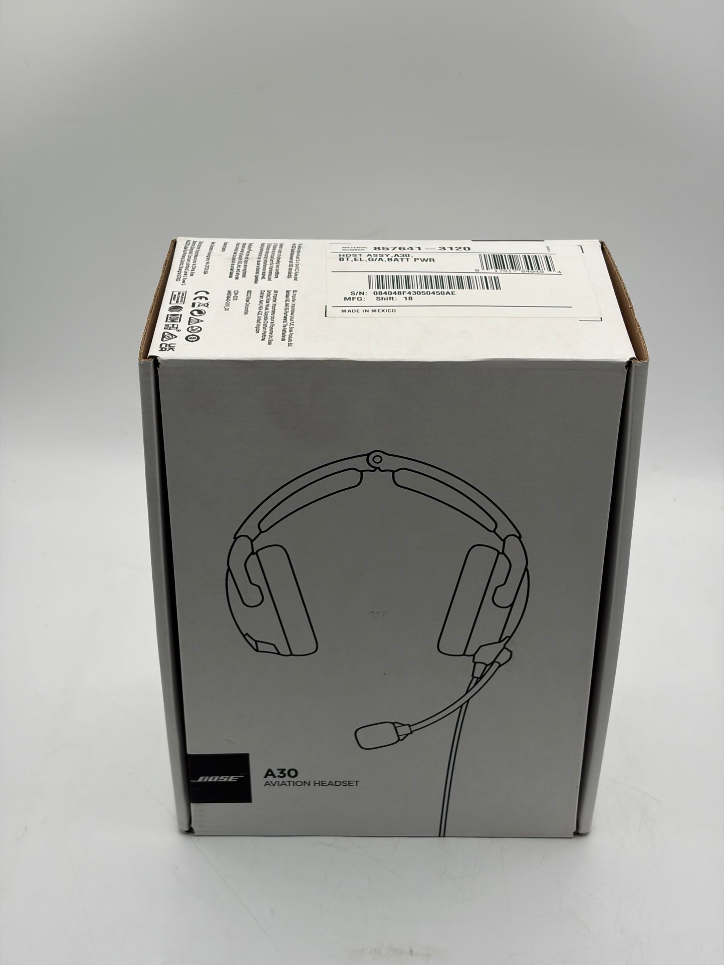 Bose A30 Aviation Headset - ANC, Bluetooth & Dual Plug - New In Box + Case