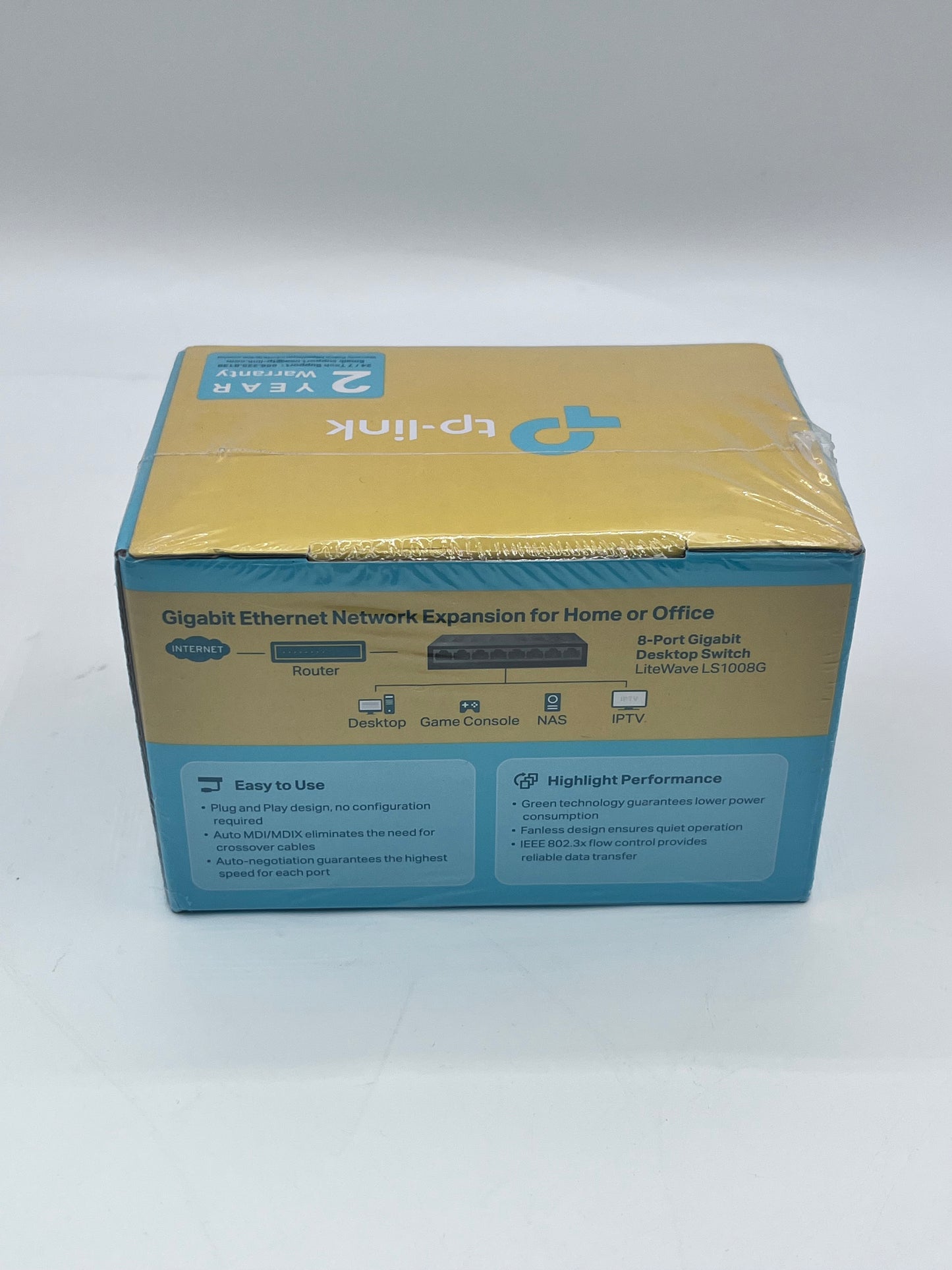 TP-Link LS1008G 8-Port Gigabit Switch Networking Device - Black