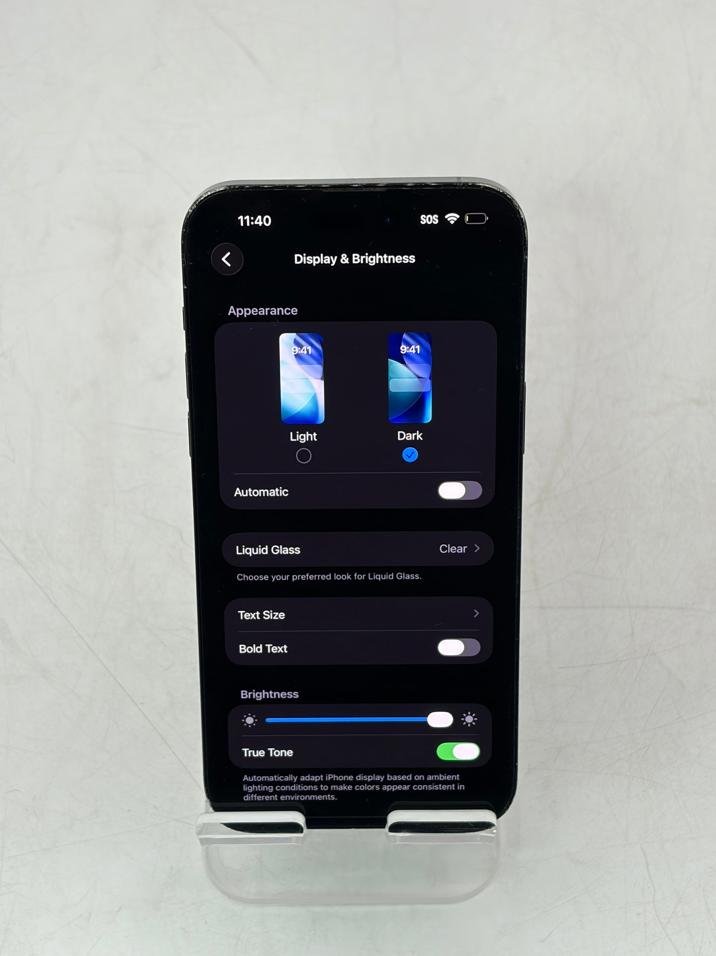 Unlocked Apple iPhone 14 Pro Max 128GB A2651 MQ8N3LL/A Black CRACKED BACK