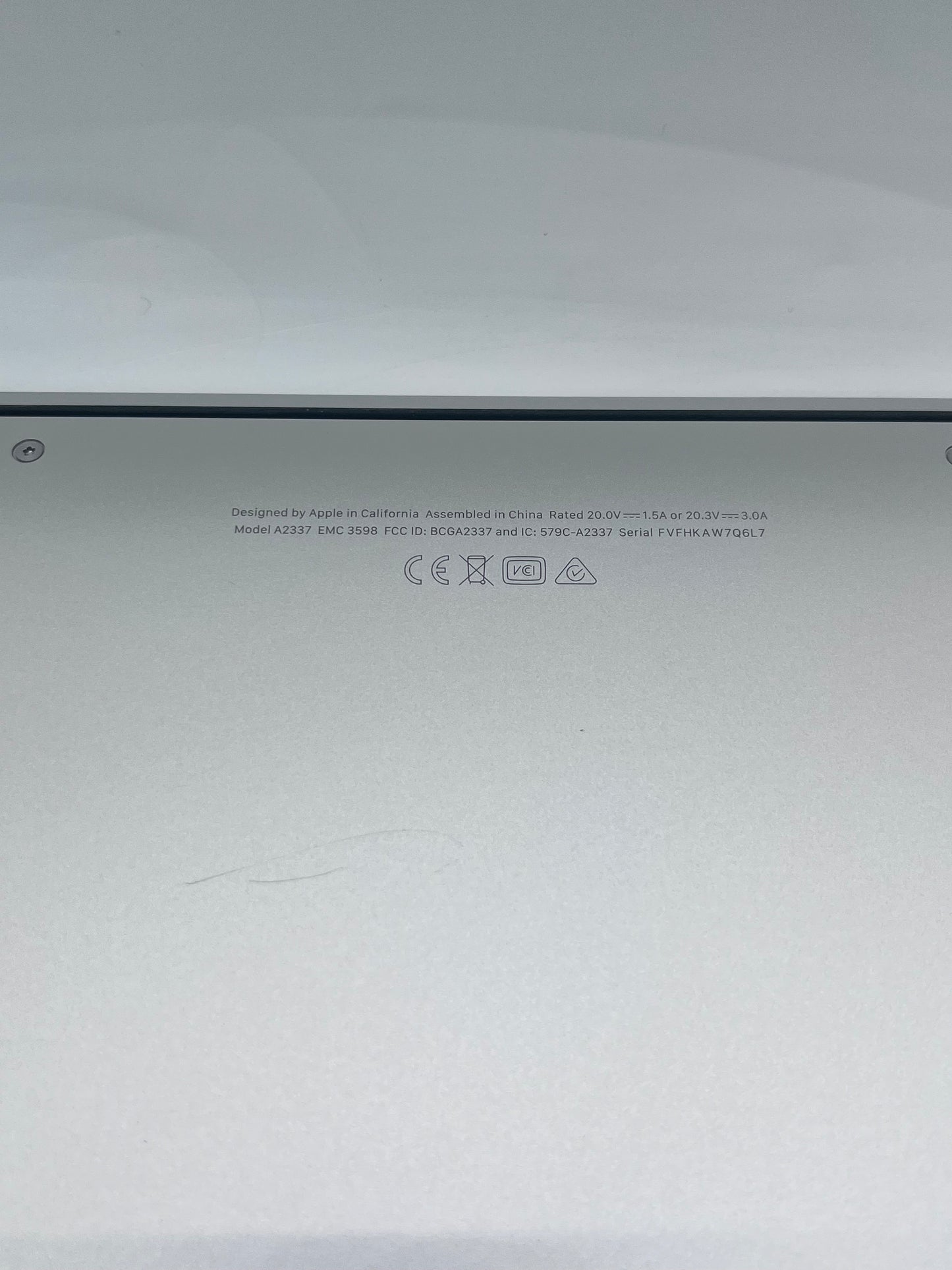 2020 Apple MacBook Air 13.3" M1 7C 8GB 256GB A2337 REMOTELY MANAGED BYPASSED