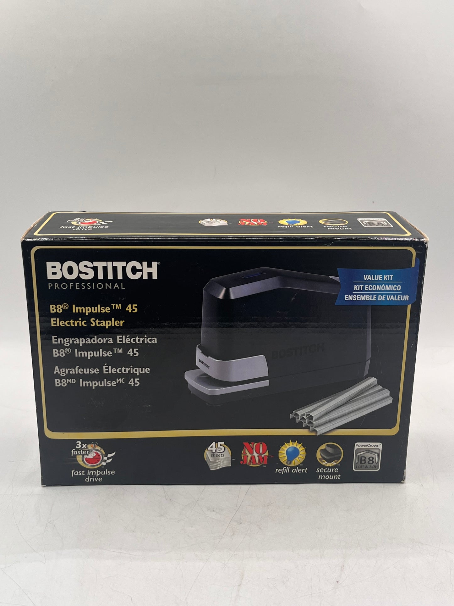 Bostitch Professional B8 Impulse 45 Electric Stapler B8E Black