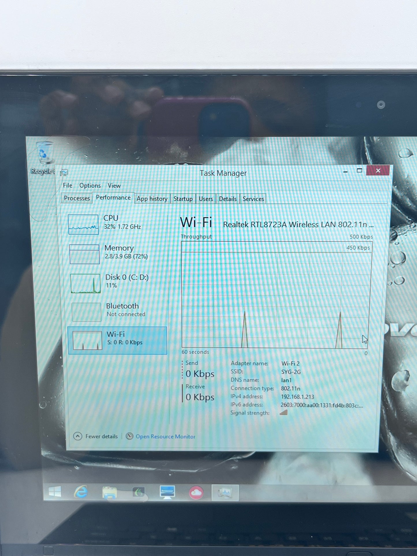 Lenovo IdeaPad Yoga 11S 12” 2in1 Laptop i5 4210Y 1.50GHz 4GB RAM 128GB SSD