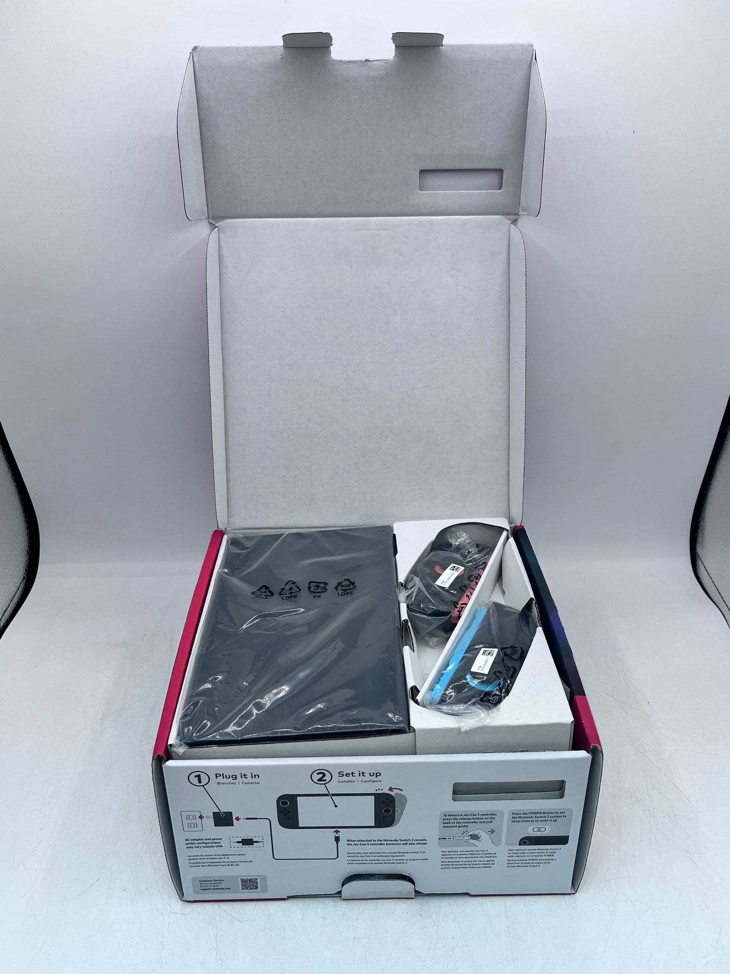 Nintendo Switch V2 Console  (HAC-001(-01))  256GB - Black with OEM Blue/Red Joycon