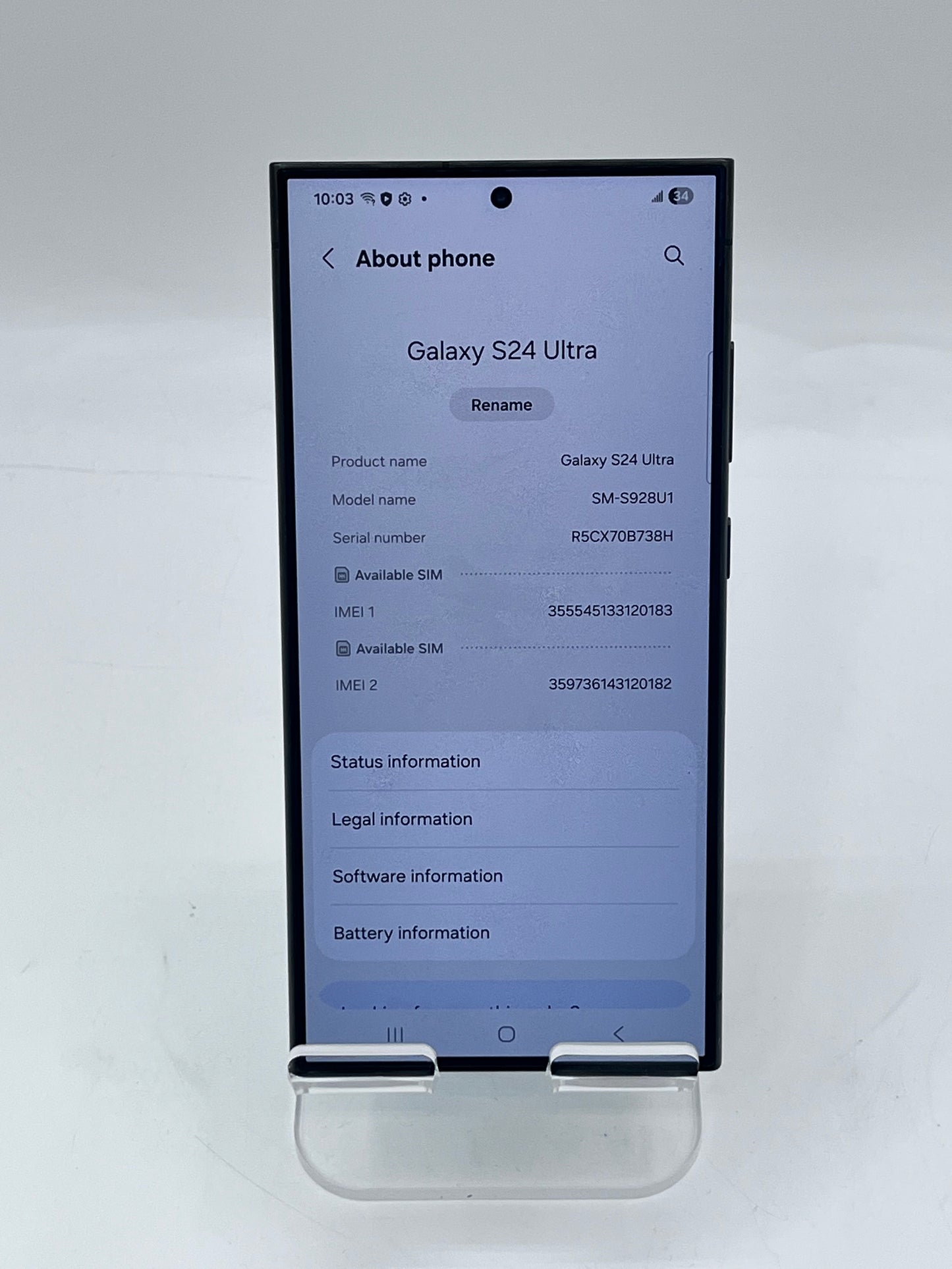 Unlocked Samsung Galaxy S24  SM-S928U1 Ultra 6.8" 512GB 12GB- Blue
