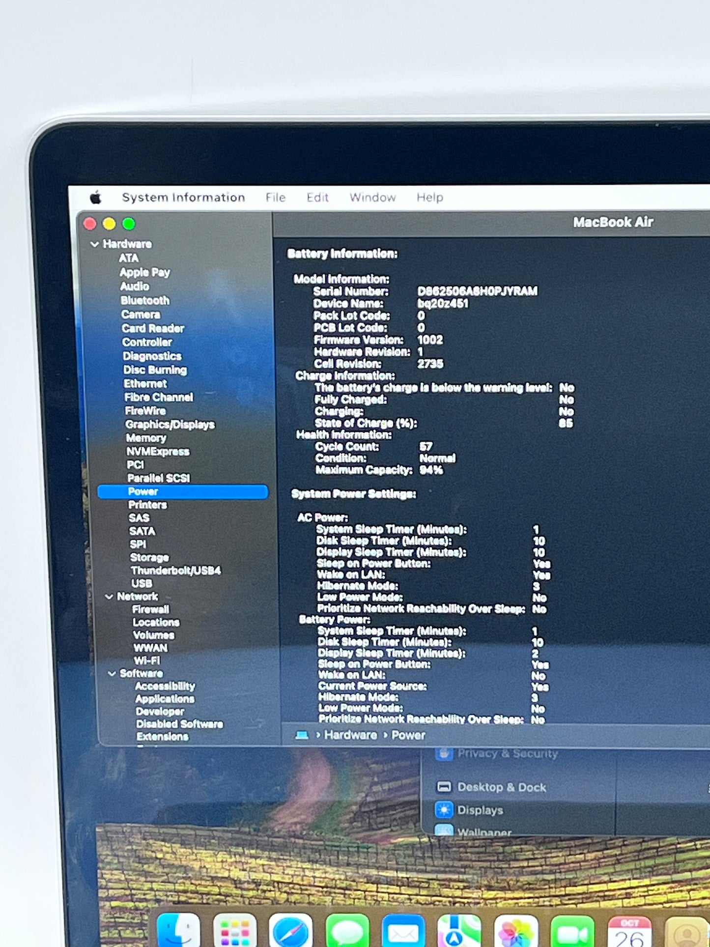 2020 Apple MacBook Air 13.3" M1 7C 8GB 256GB A2337 REMOTELY MANAGED
