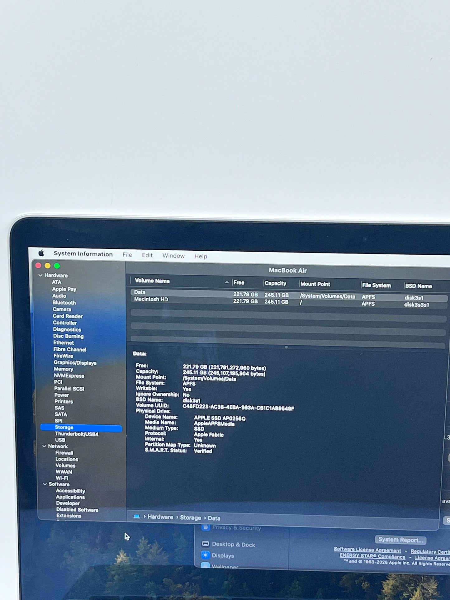 2020 Apple MacBook Air 13.3" M1 7C 8GB 256GB A2337 REMOTELY MANAGED