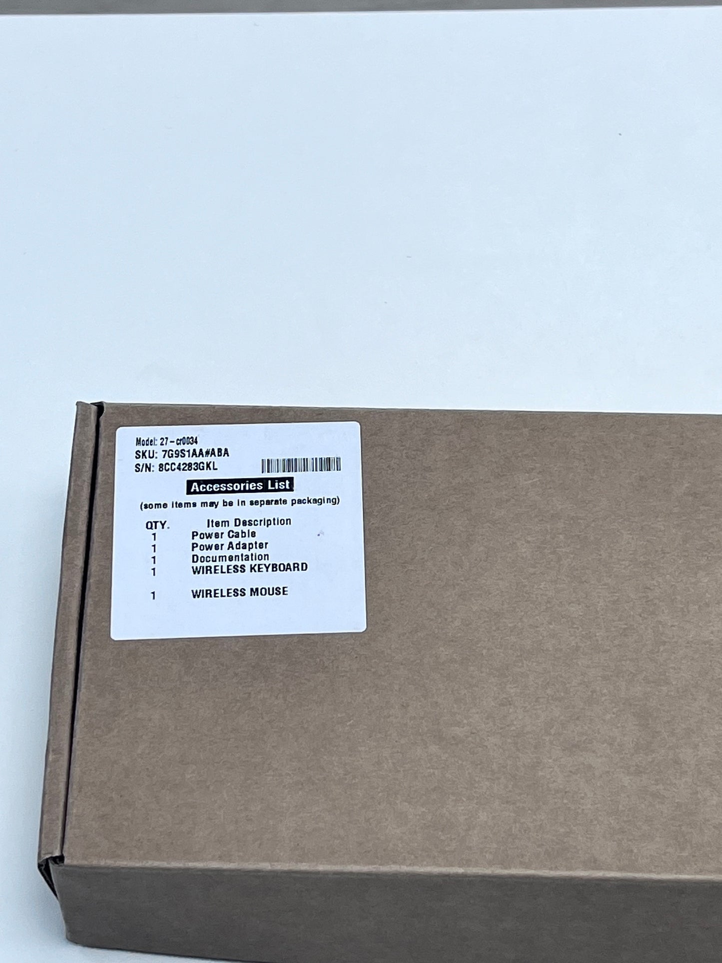 HP 27-CR0034 Desktop Intel Core i5, 512GB - New Open Box