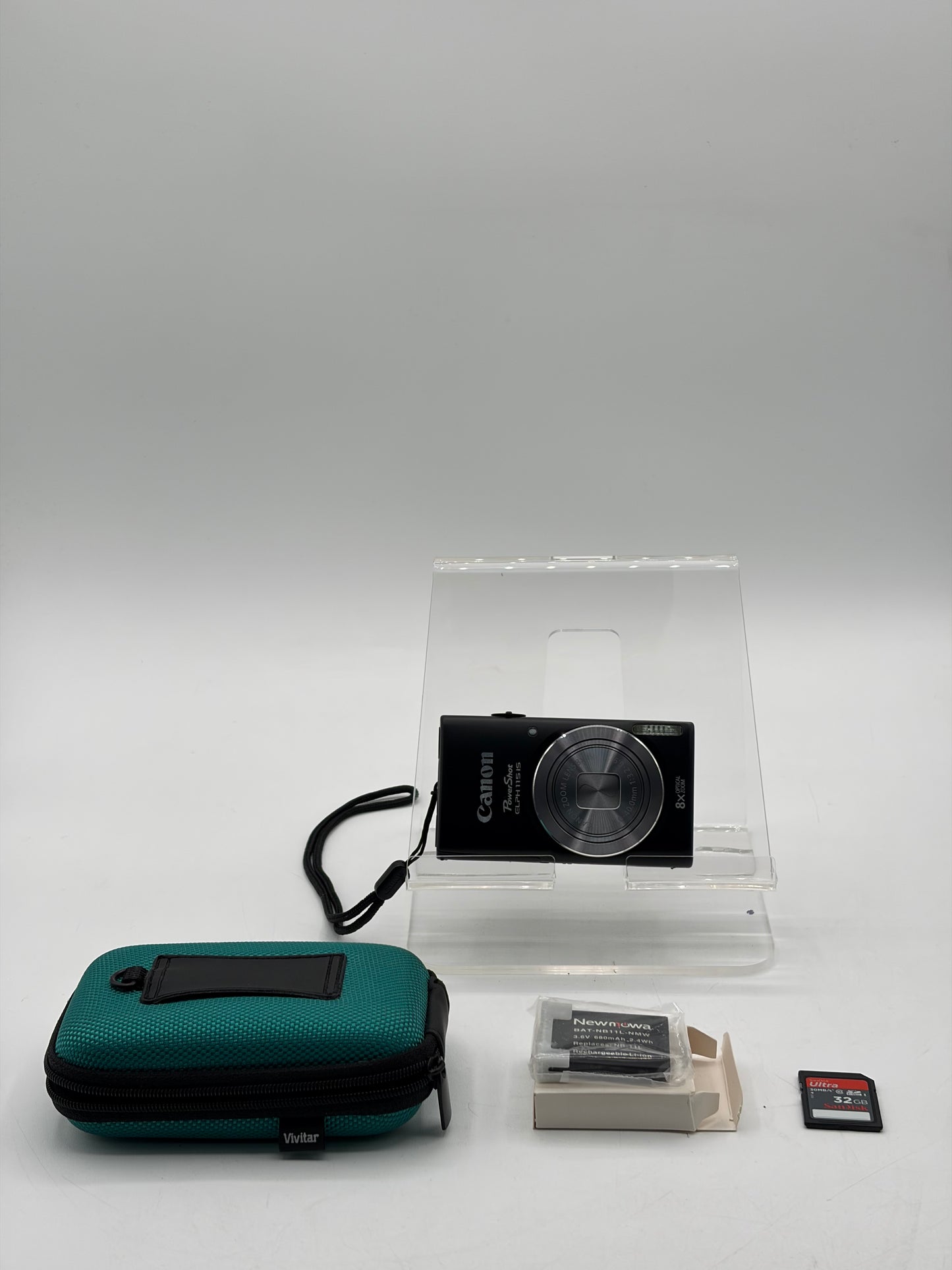 Canon PowerShot ELPH 115 IS Digital Camera 16.0MP | 2 Batteries & 32GB SD Card