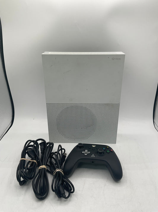Microsoft Xbox One S 1TB Disc Console White with Cords Free Shipping