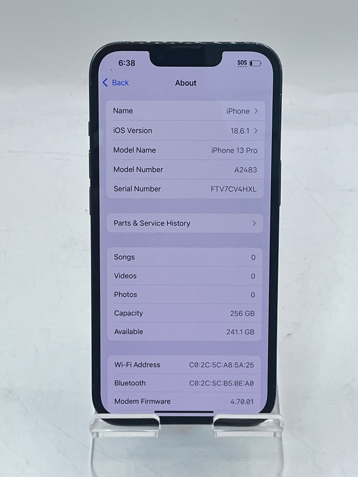 Unlocked Apple iPhone 13 Pro 6.1" MLU03LL/A A2483 6GB 256GB - Blue