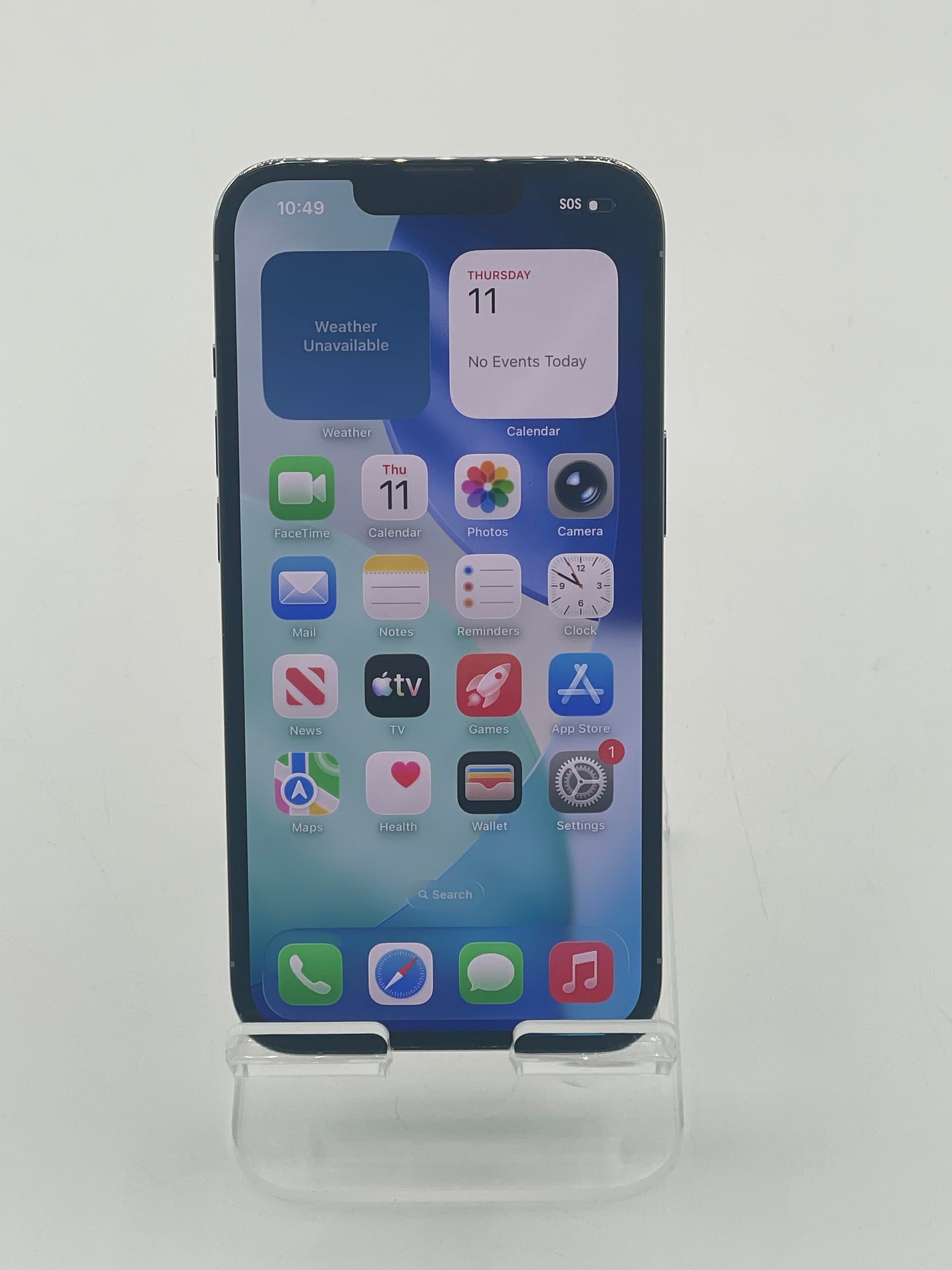 Unlocked Apple iPhone 13 Pro 6.1" 256GB White A2483 MLR73LL/A Service Batt