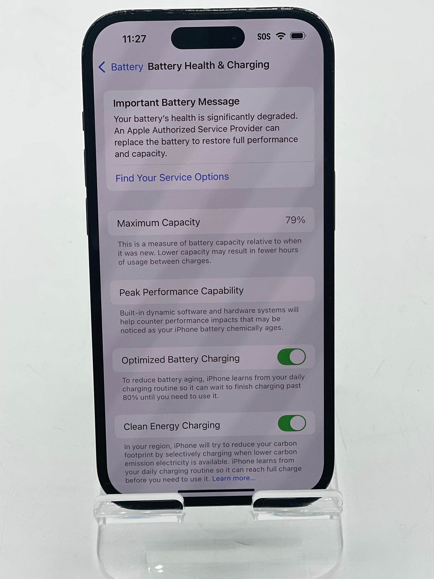 Unlocked Apple iPhone 14 Pro 6.1" 256GB Black A2650 MQ0N3LL/A