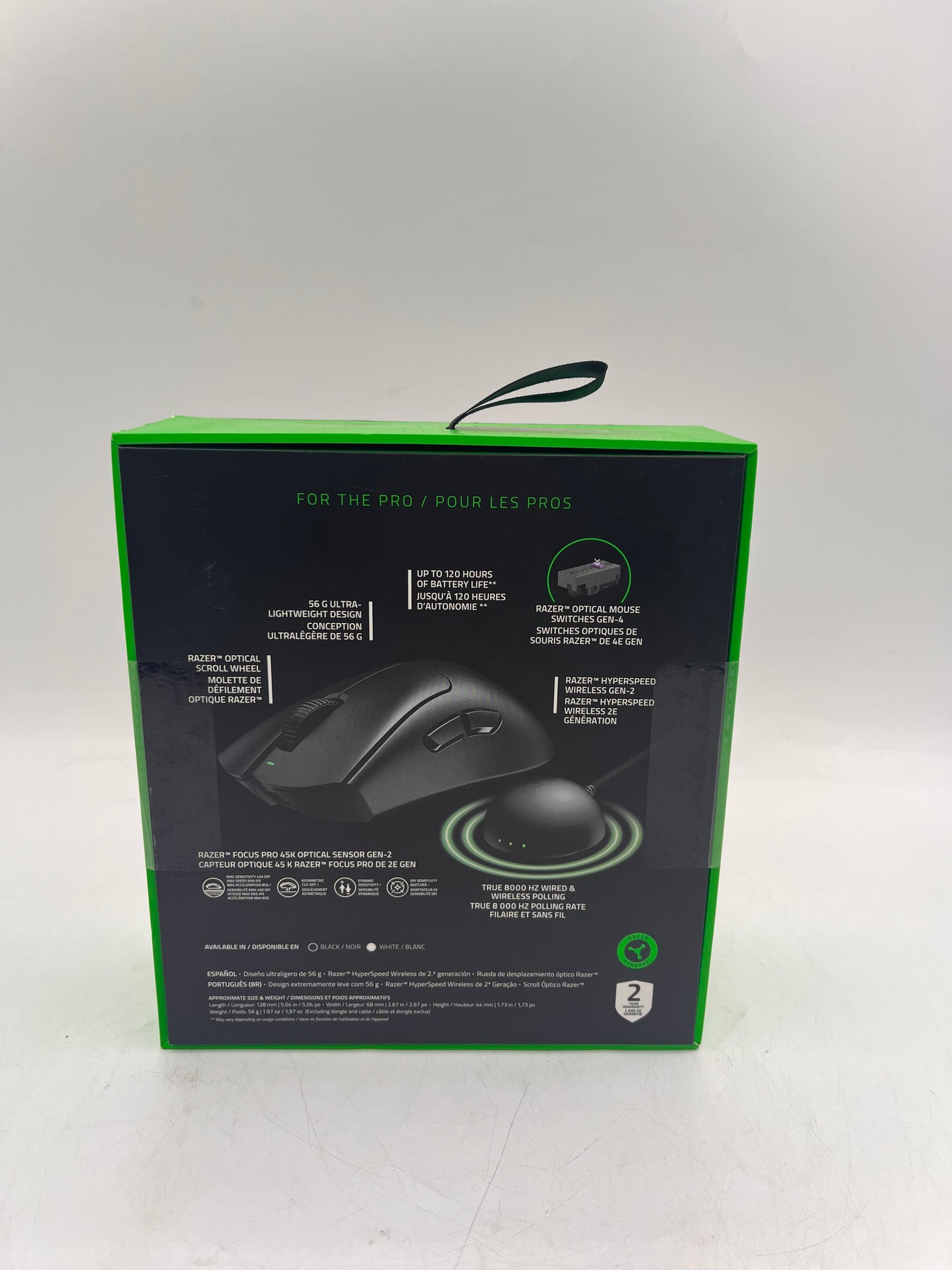 Razer DeathAdder V4 Pro Lightweight Optical Gaming Mouse - Black